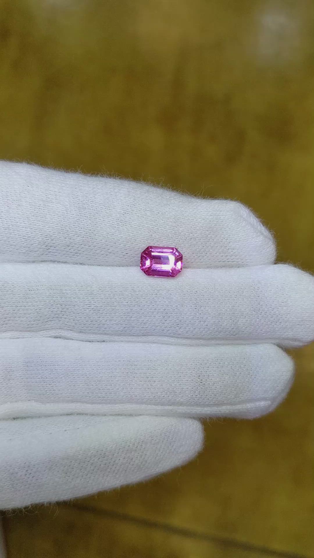 1.32 Ct. Pink Sapphire from Ceylon (Sri Lanka) Size Video