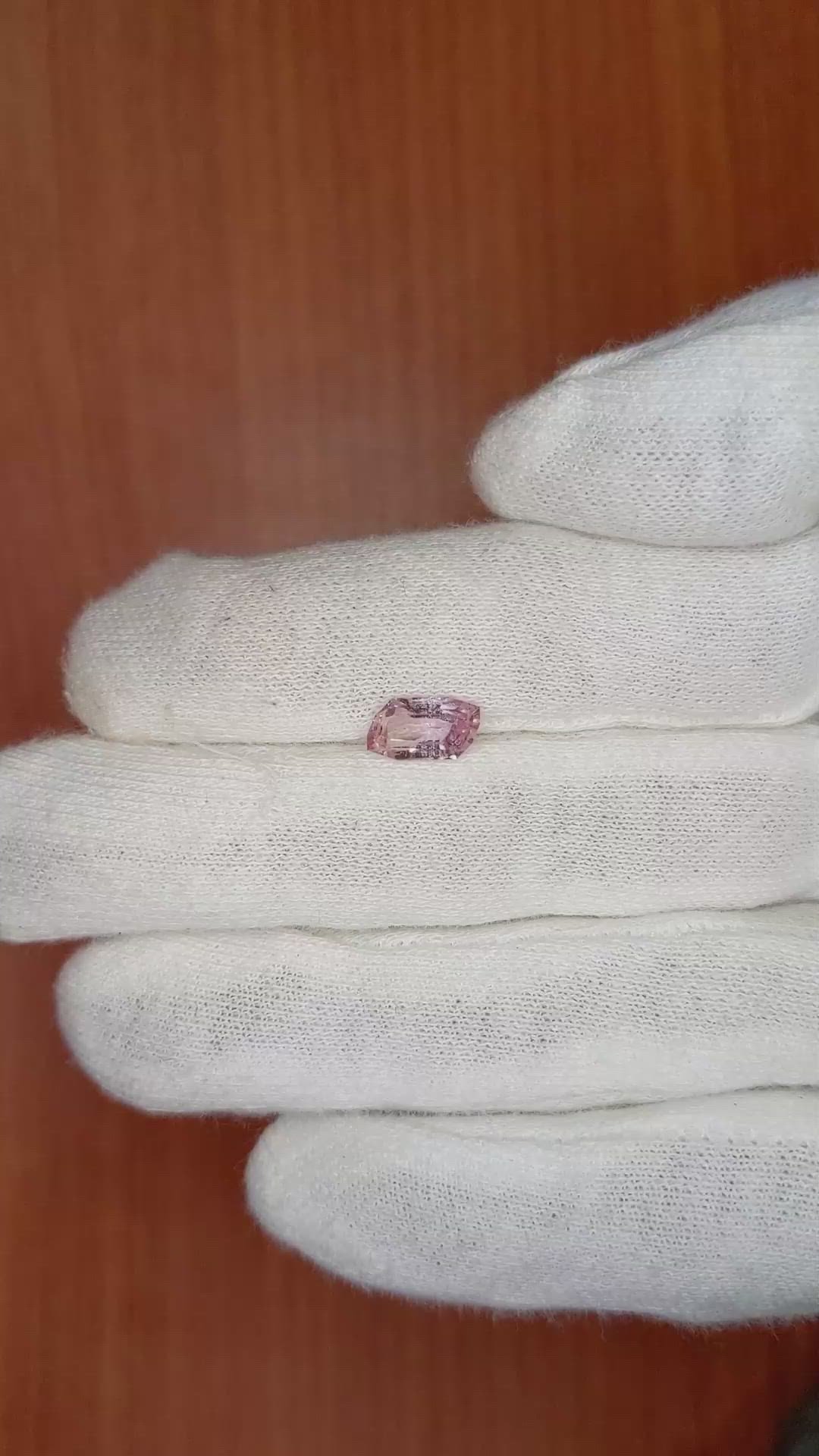 1.49 Ct. Pink Sapphire from Ceylon (Sri Lanka) Size Video