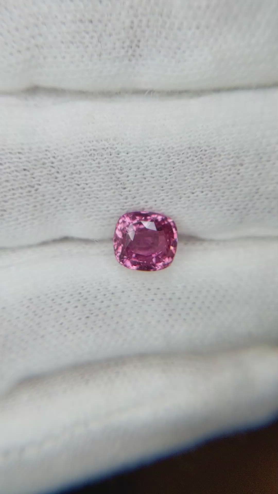 2.03 Ct. Pink Sapphire from Ceylon (Sri Lanka) Size Video