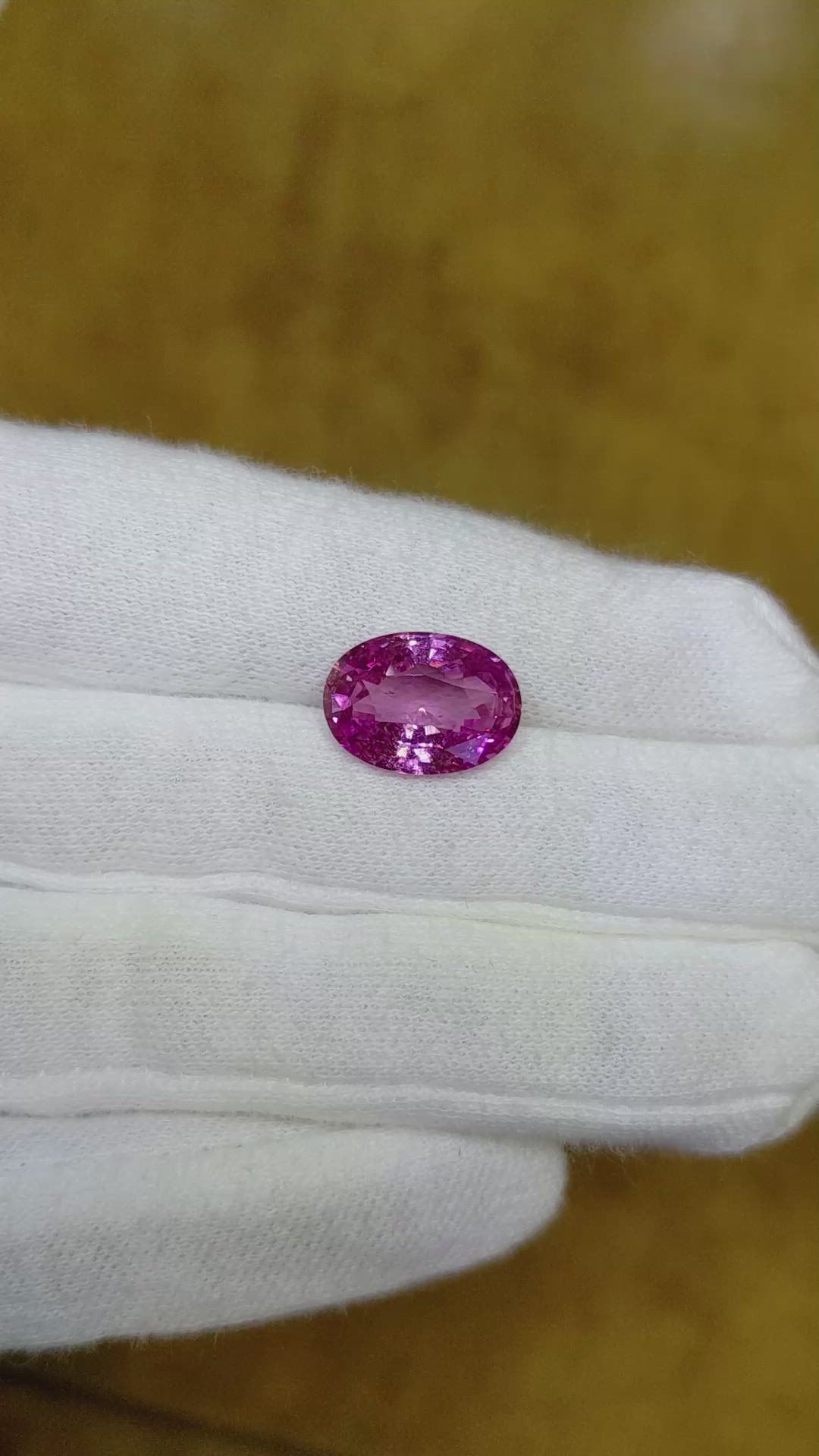 6.38 Ct. Pink Sapphire from Madagascar Size Video