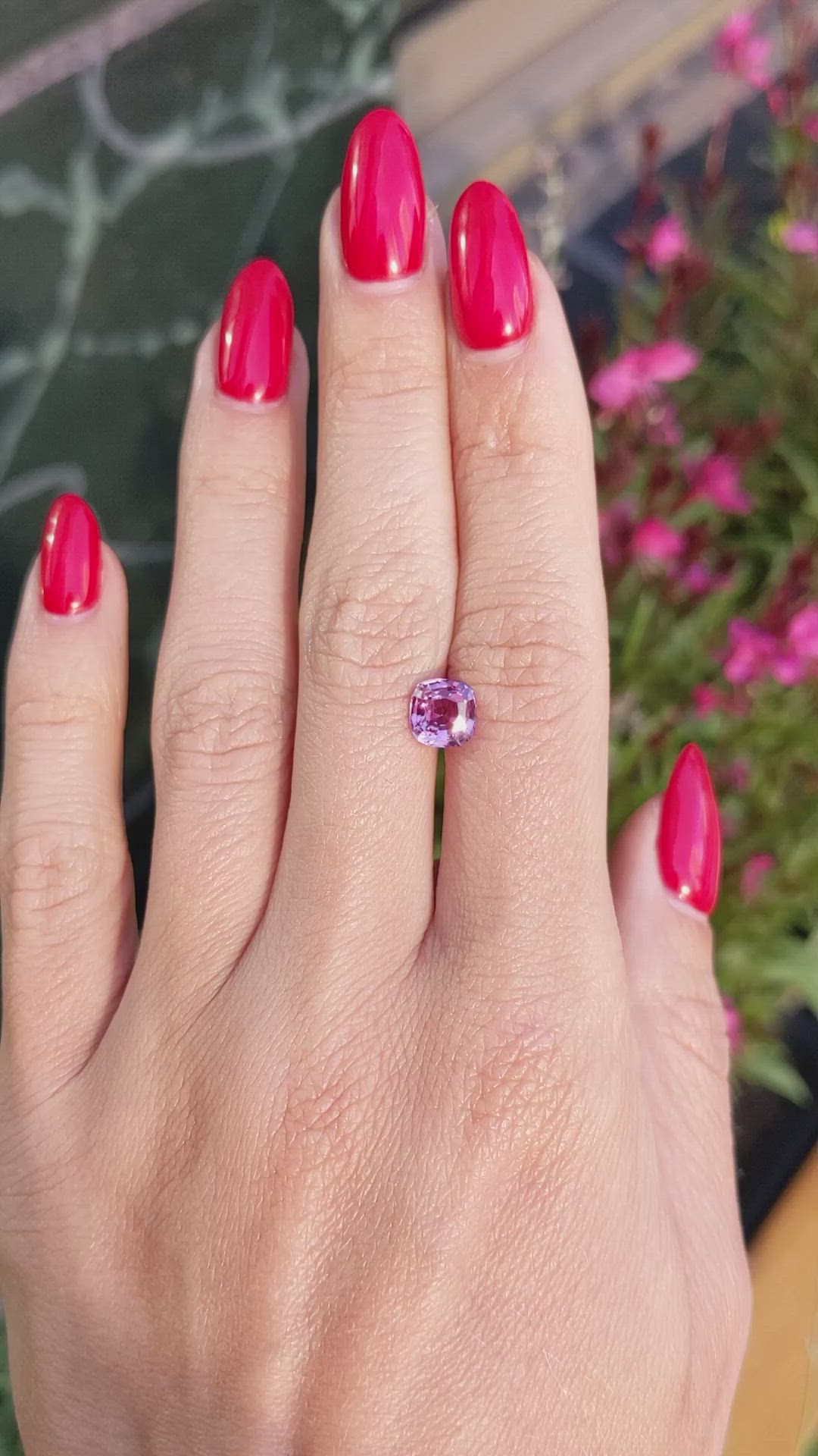1.67 Ct. Pink Sapphire from Ceylon (Sri Lanka) Size Video