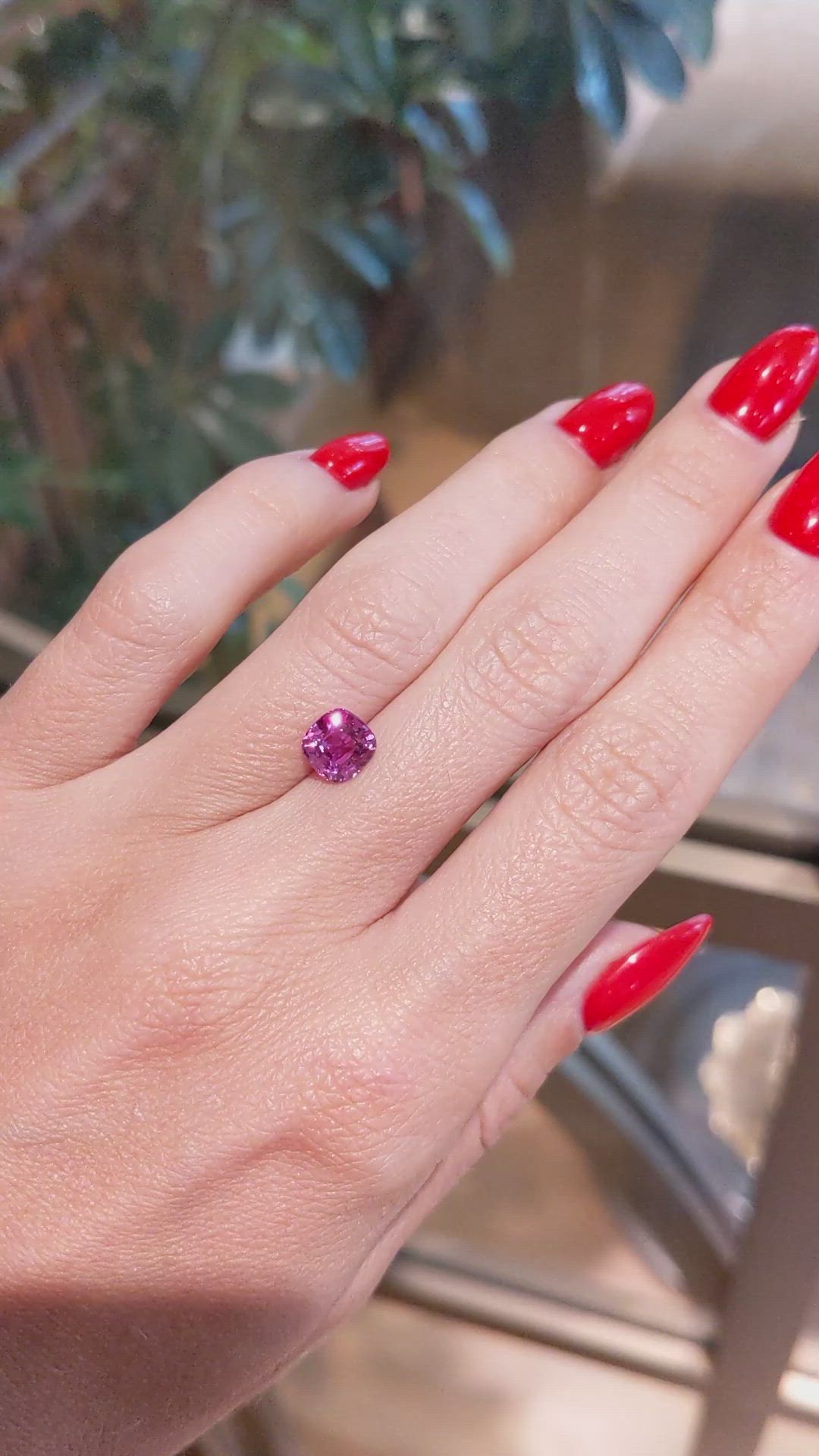 1.67 Ct. Pink Sapphire from Ceylon (Sri Lanka) Size Video