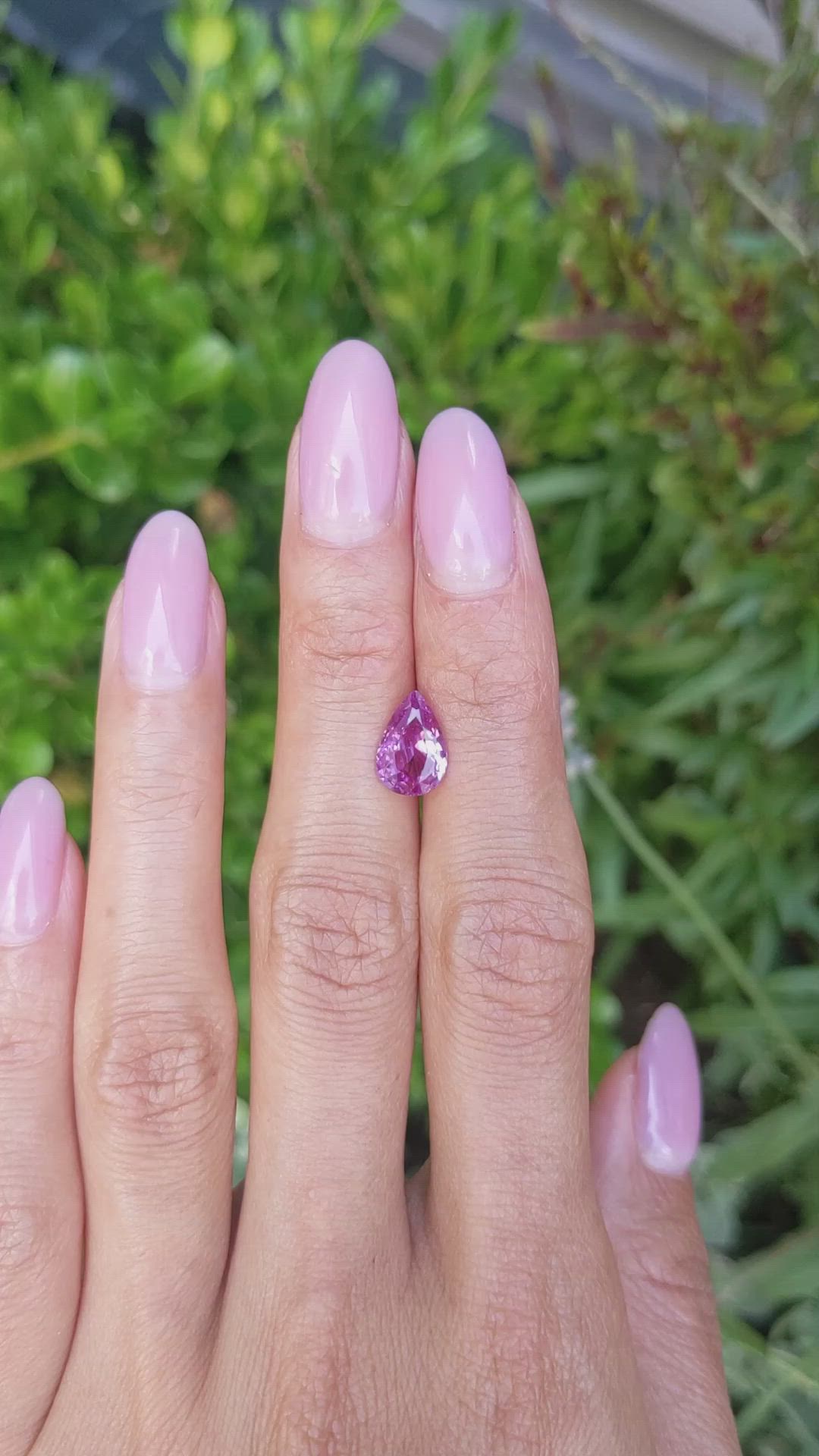 2.06 Ct. Pink Sapphire from Ceylon (Sri Lanka) Size Video