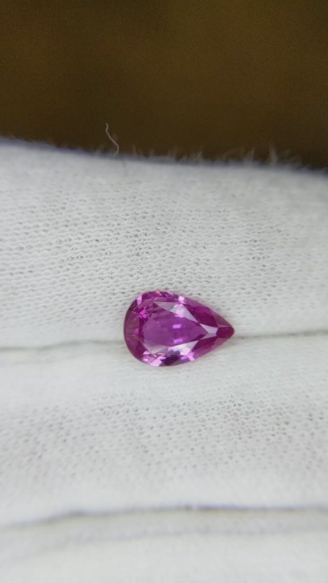 2.06 Ct. Pink Sapphire from Ceylon (Sri Lanka) Size Video