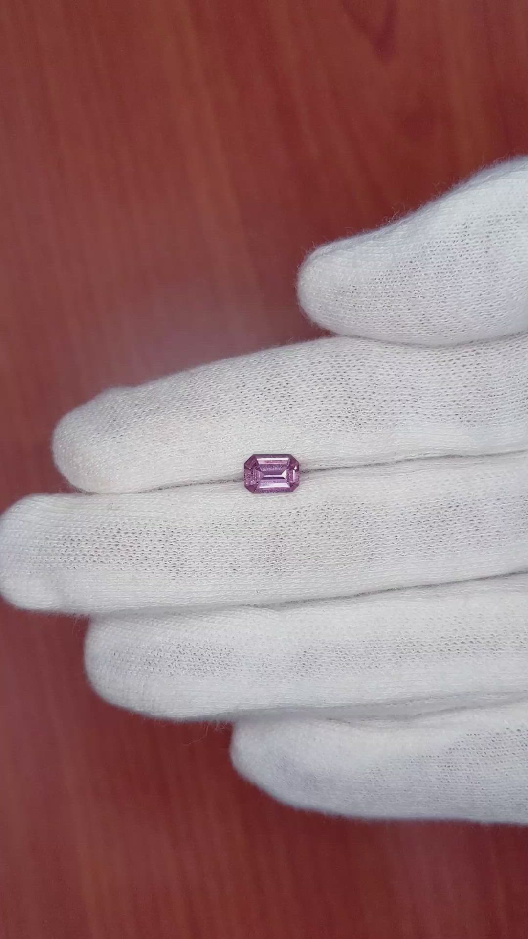 0.83 Ct. Pink Sapphire from Ceylon (Sri Lanka) Size Video