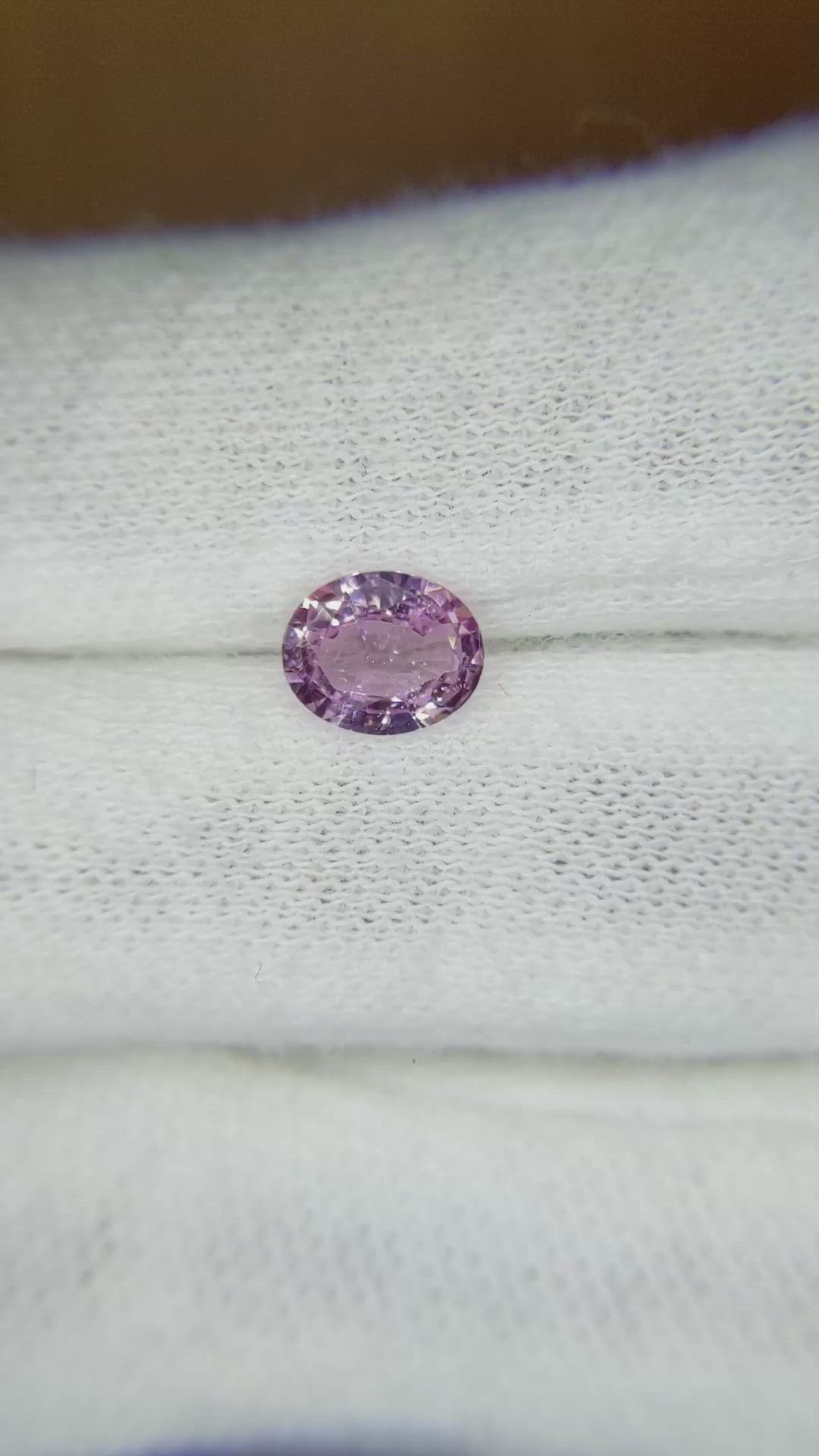 1.06 Ct. Pink Sapphire from Ceylon (Sri Lanka) Size Video