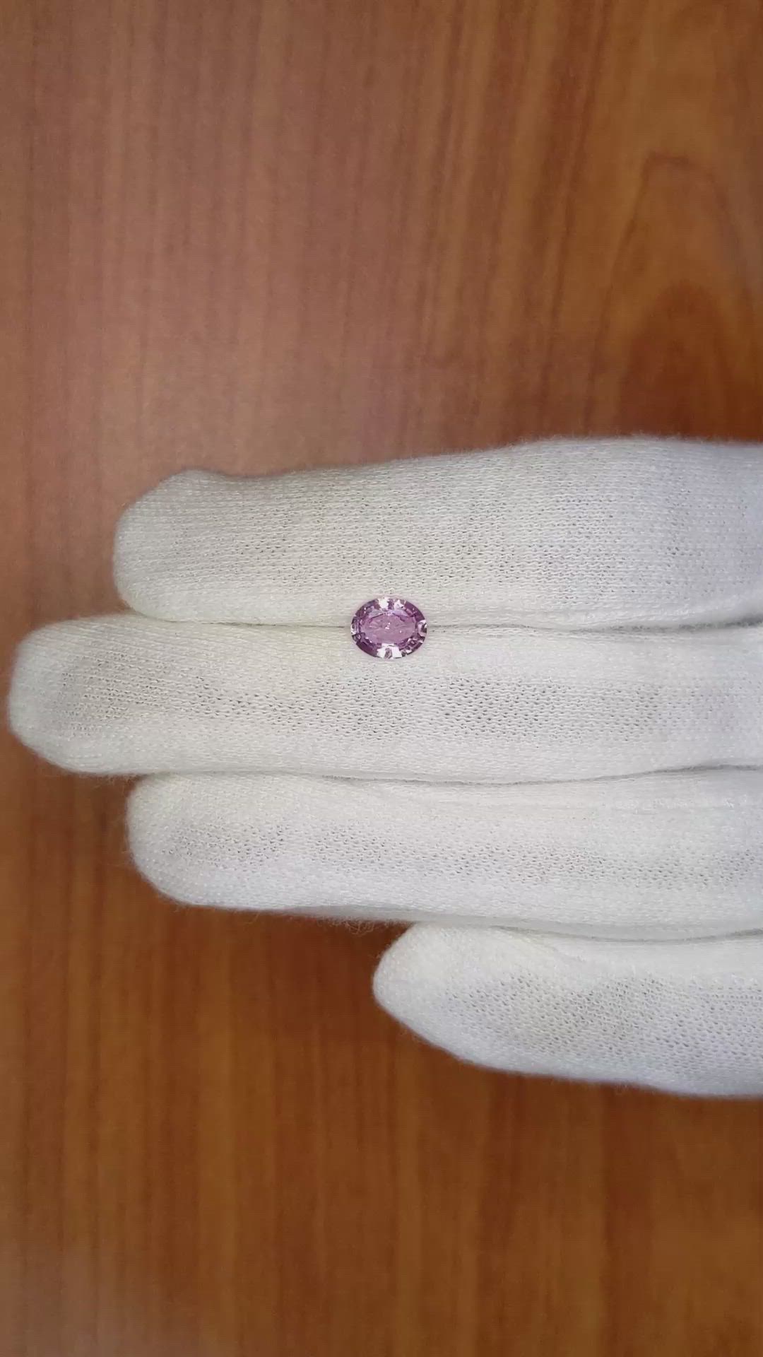 1.06 Ct. Pink Sapphire from Ceylon (Sri Lanka) Size Video