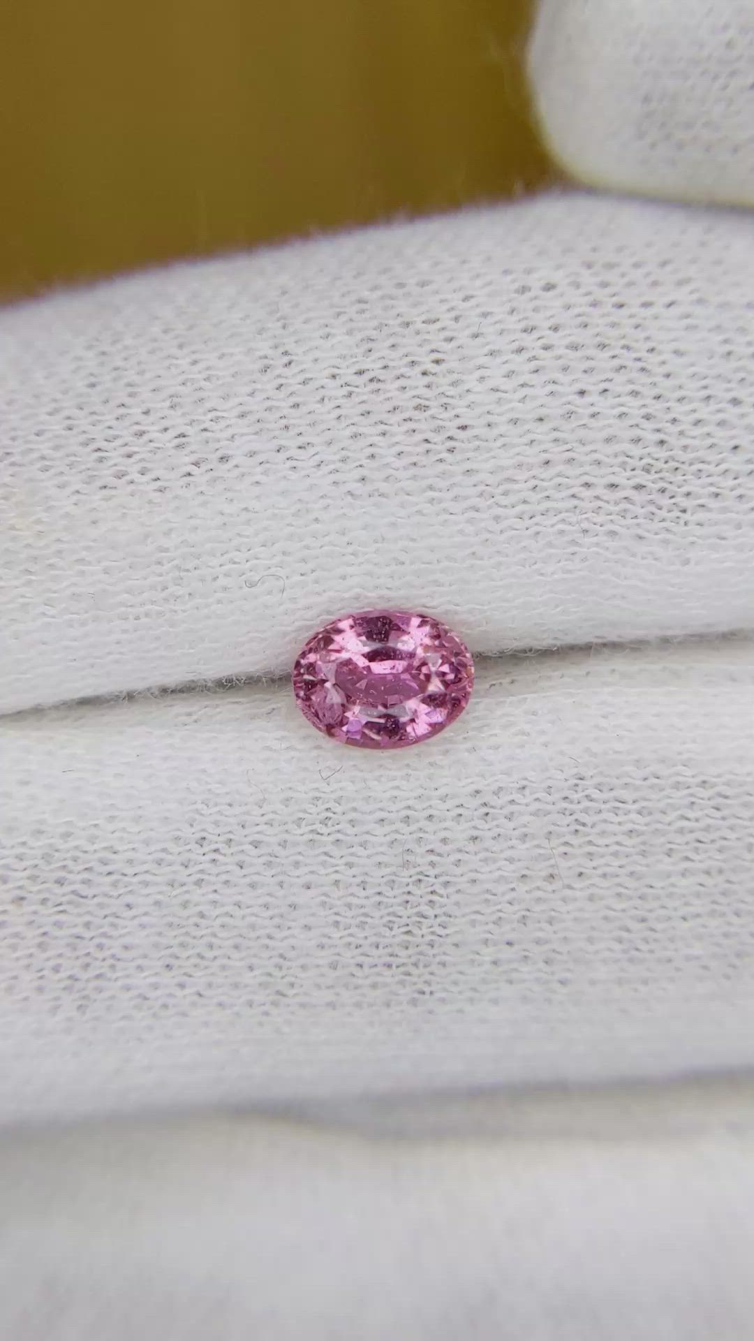 1.12 Ct. Pink Sapphire from Ceylon (Sri Lanka) Size Video