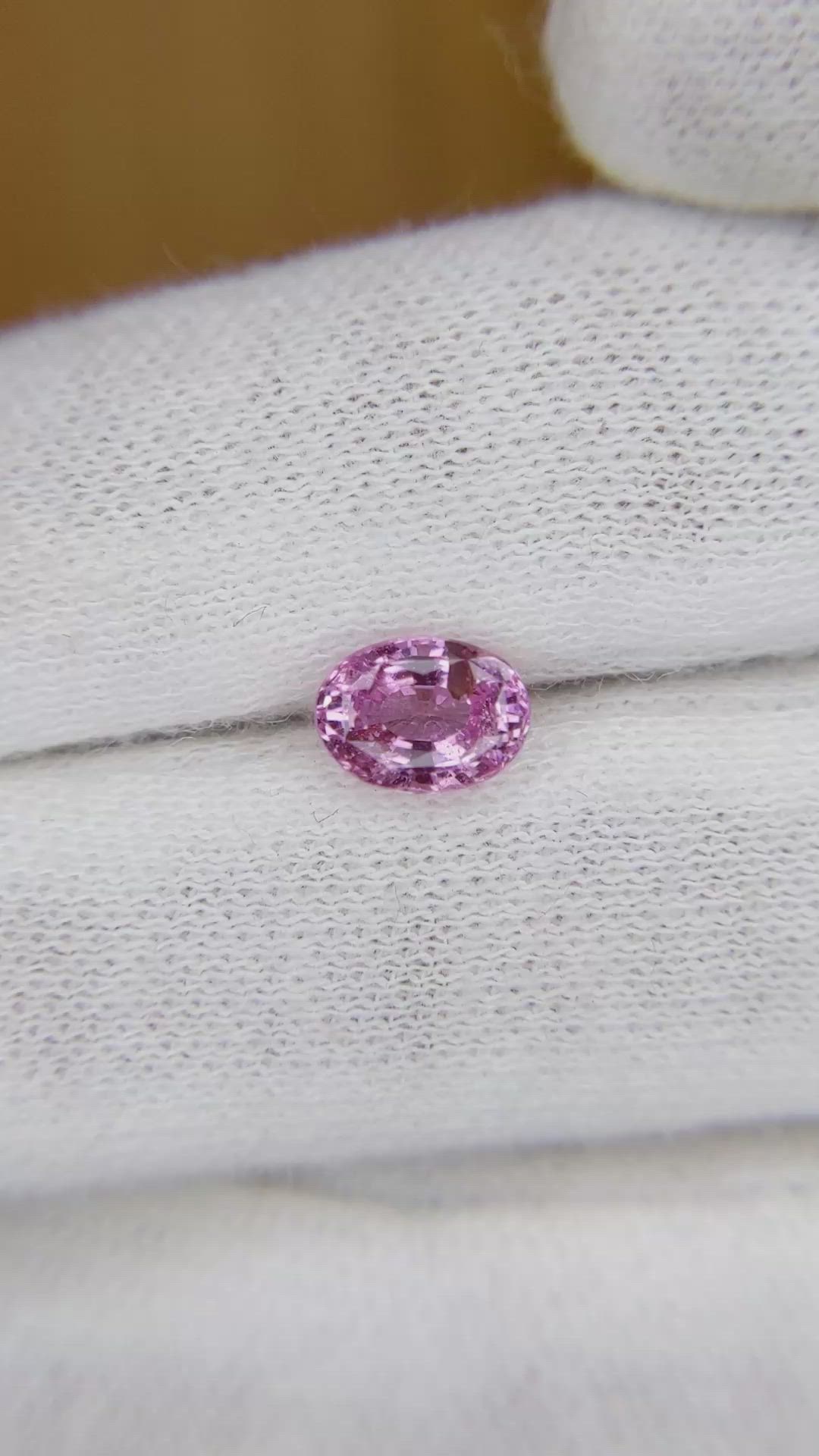 1.39 Ct. Pink Sapphire from Ceylon (Sri Lanka) Size Video