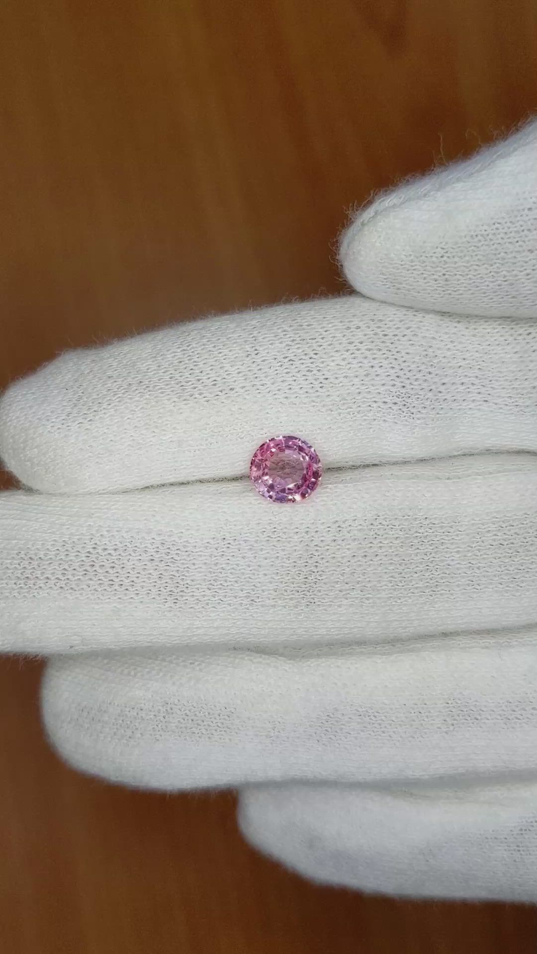 1.19 Ct. Pink Sapphire from Ceylon (Sri Lanka) Size Video
