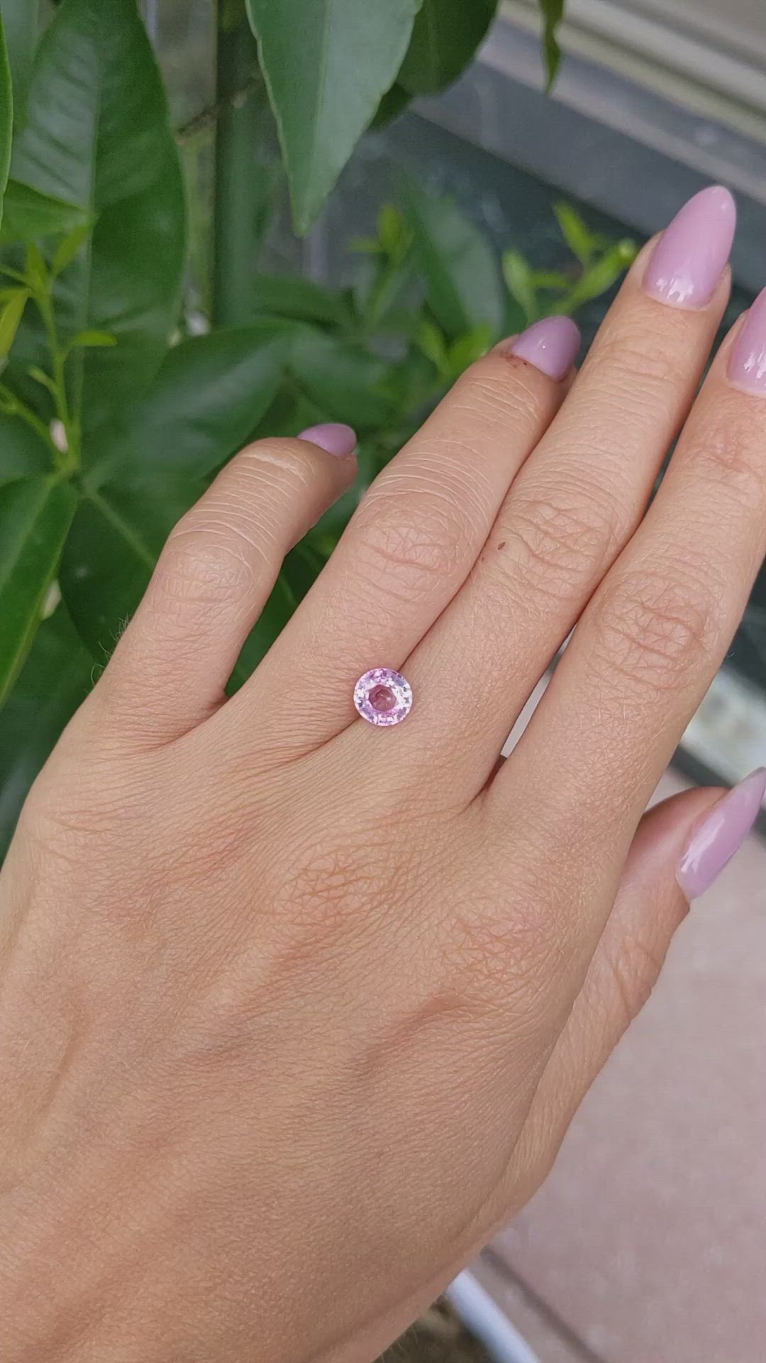 1.19 Ct. Pink Sapphire from Ceylon (Sri Lanka) Size Video