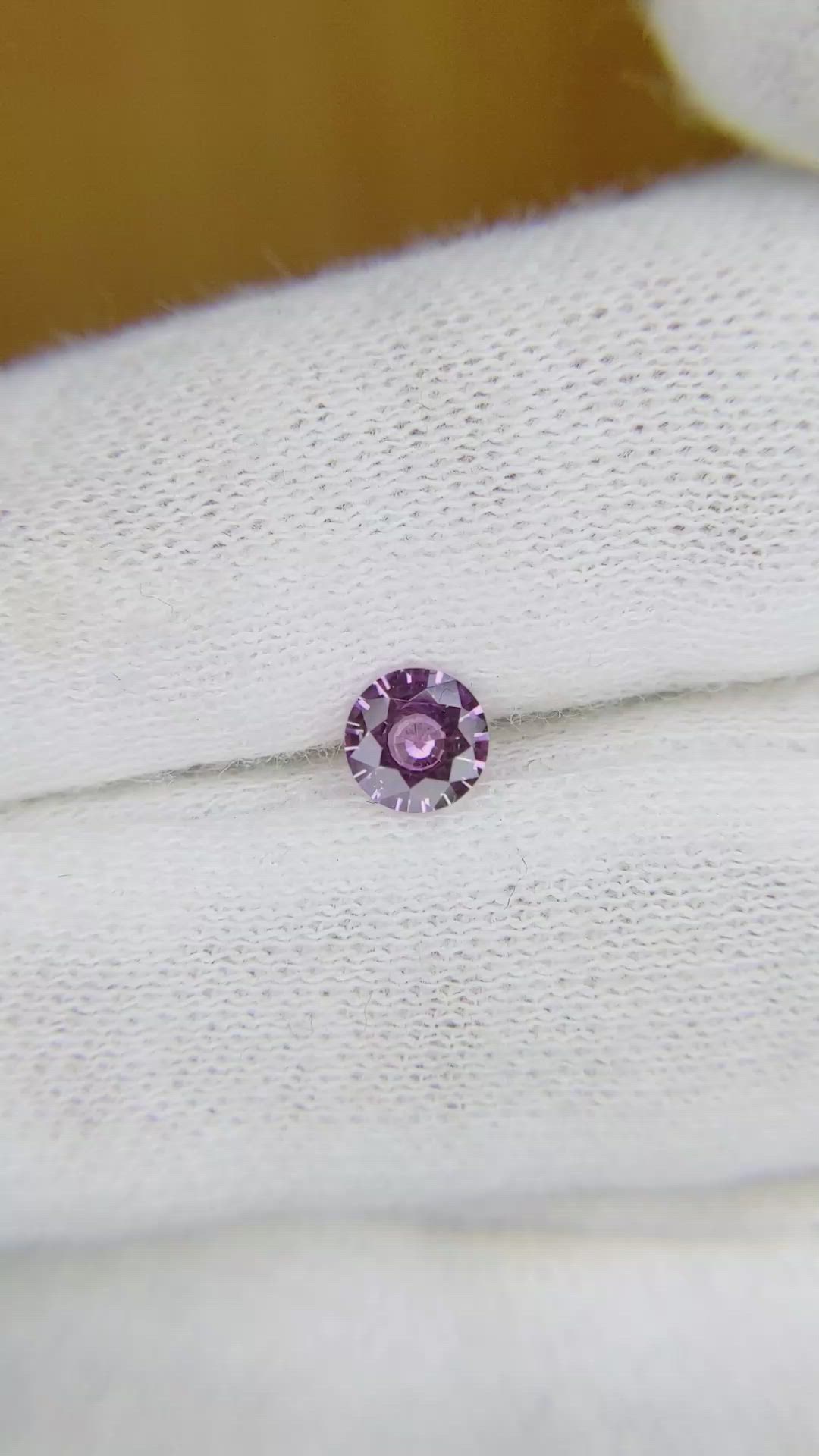 0.50 Ct. Purplish Pink Sapphire from Ceylon (Sri Lanka) Size Video