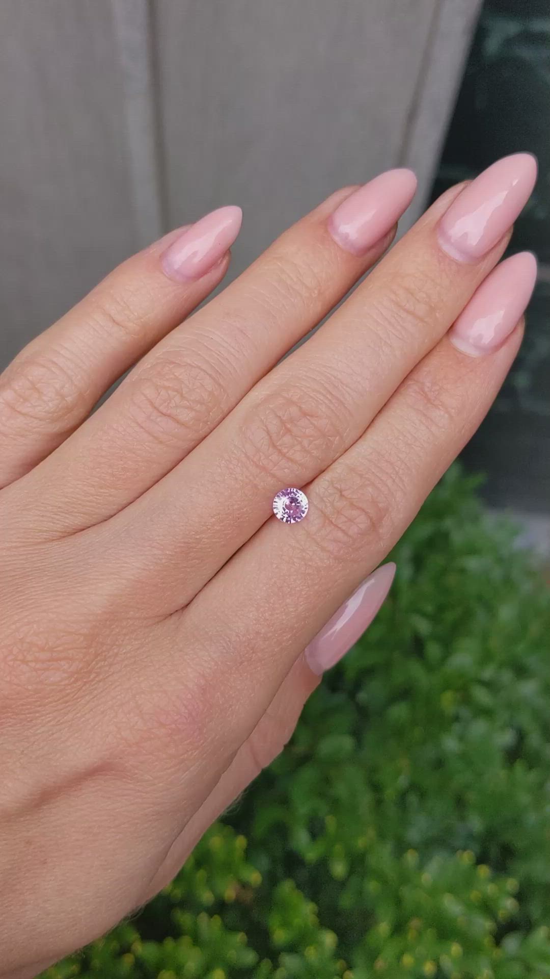 0.53 Ct. Pink Sapphire from Ceylon (Sri Lanka) Size Video
