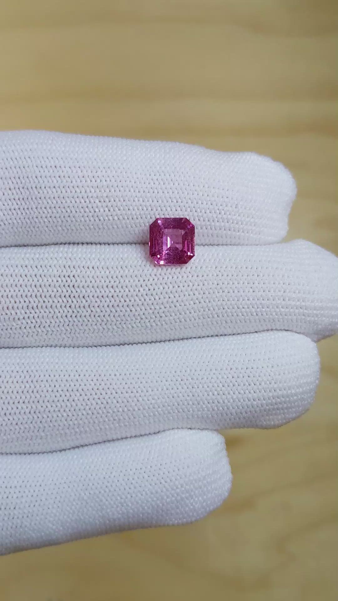 2.21 Ct. Pink Sapphire from Madagascar Size Video