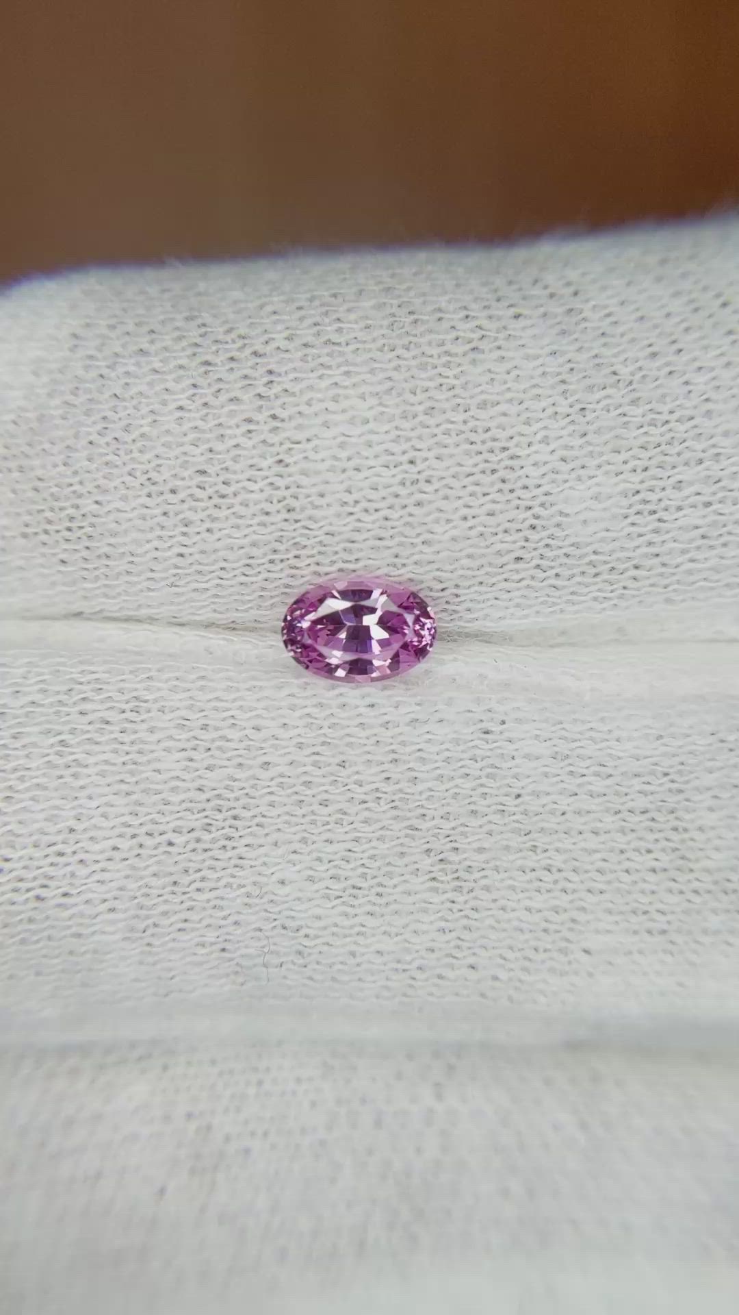 0.59 Ct. Pink Sapphire from Ceylon (Sri Lanka) Size Video