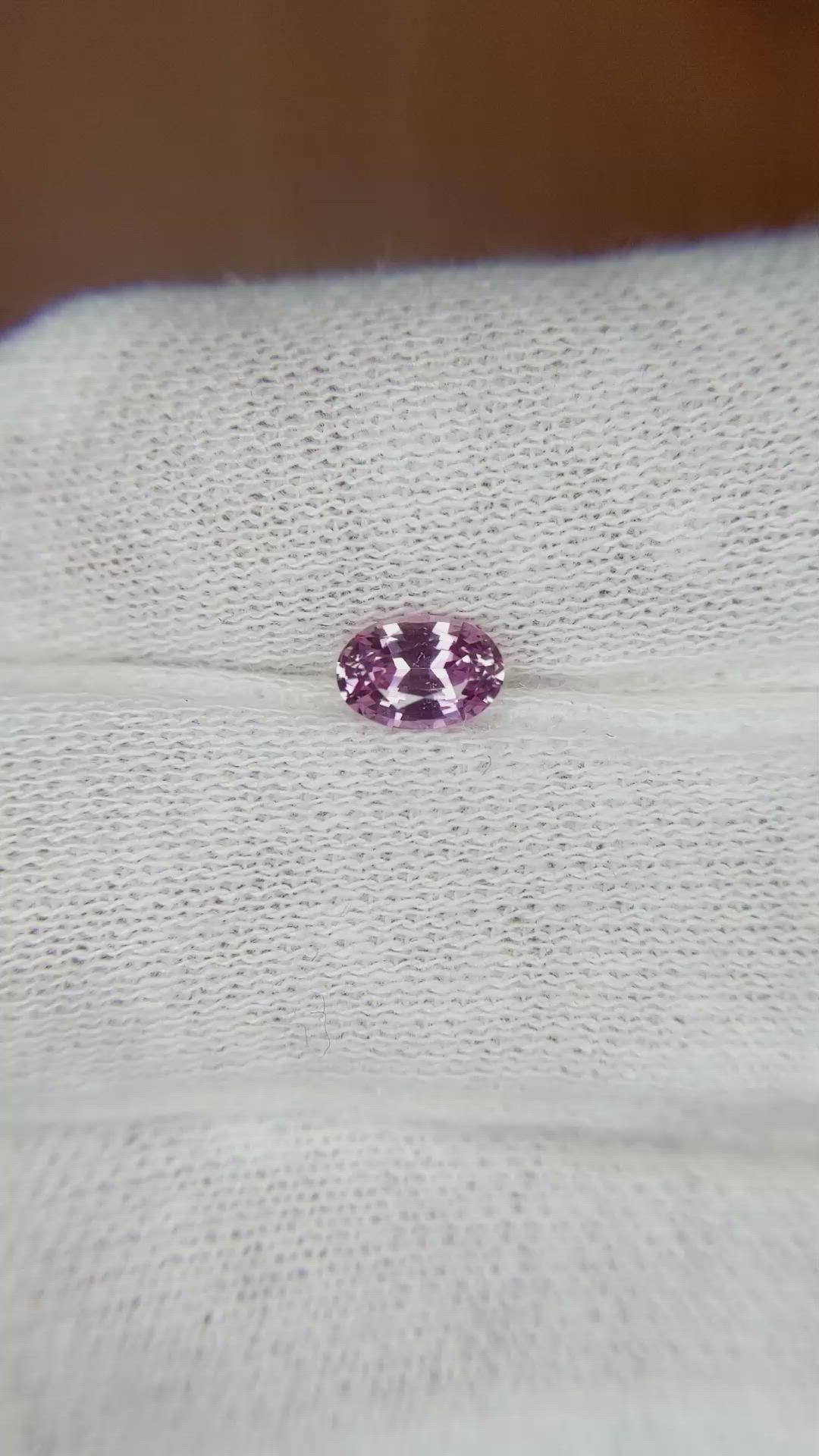 0.60 Ct. Pink Sapphire from Ceylon (Sri Lanka) Size Video