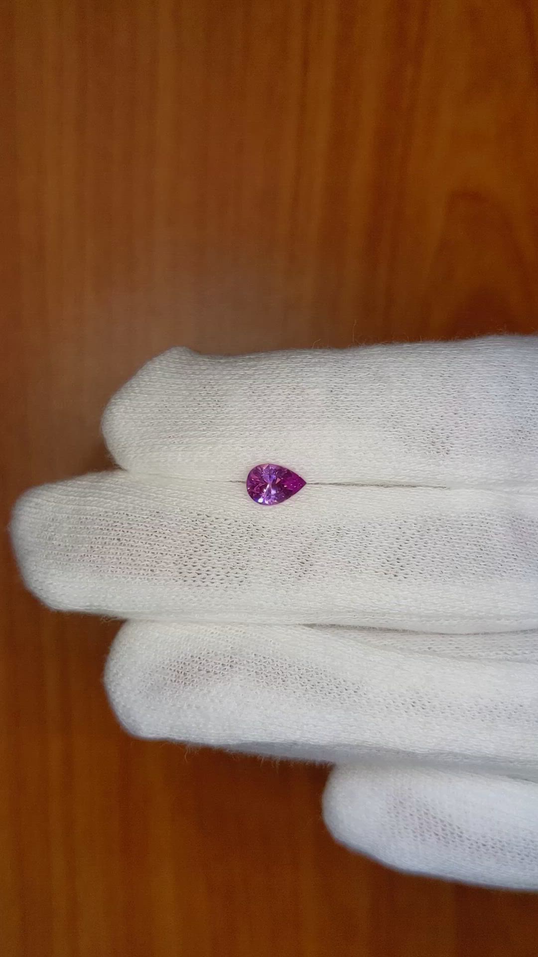 0.56 Ct. Pink Sapphire from Ceylon (Sri Lanka) Size Video