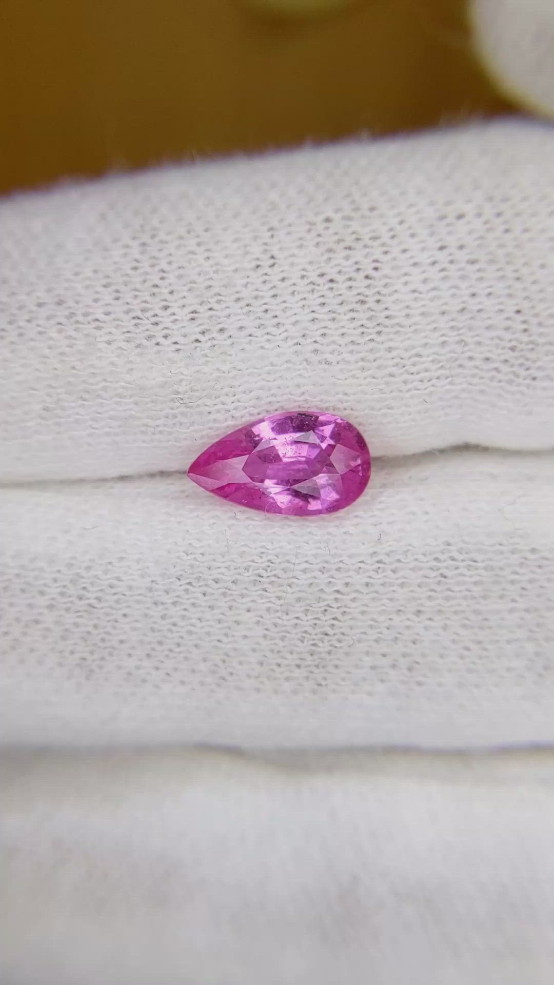 1.58 Ct. Pink Sapphire from Ceylon (Sri Lanka) Size Video