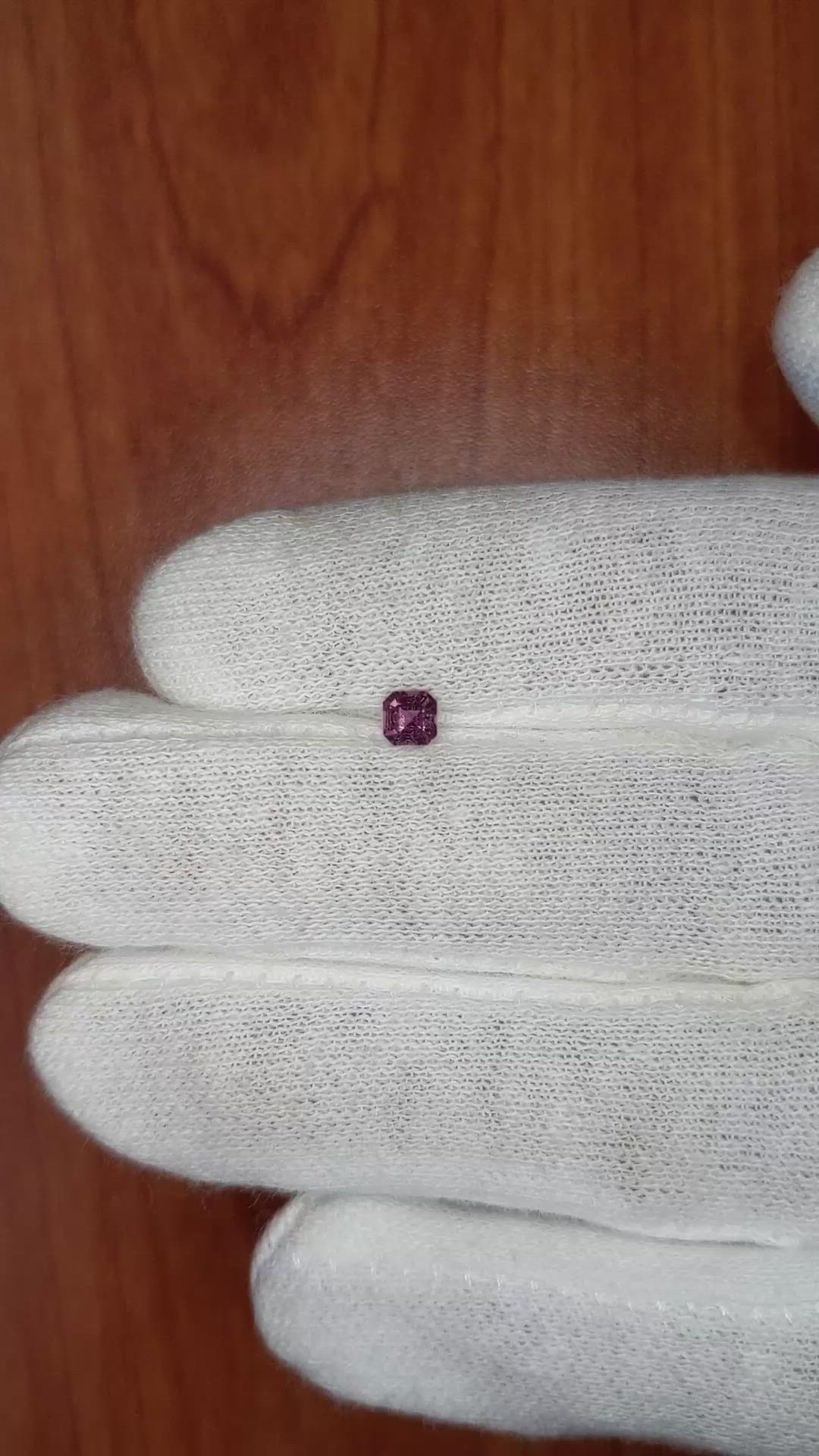 0.26 Ct. Pink Sapphire from Ceylon (Sri Lanka) Size Video