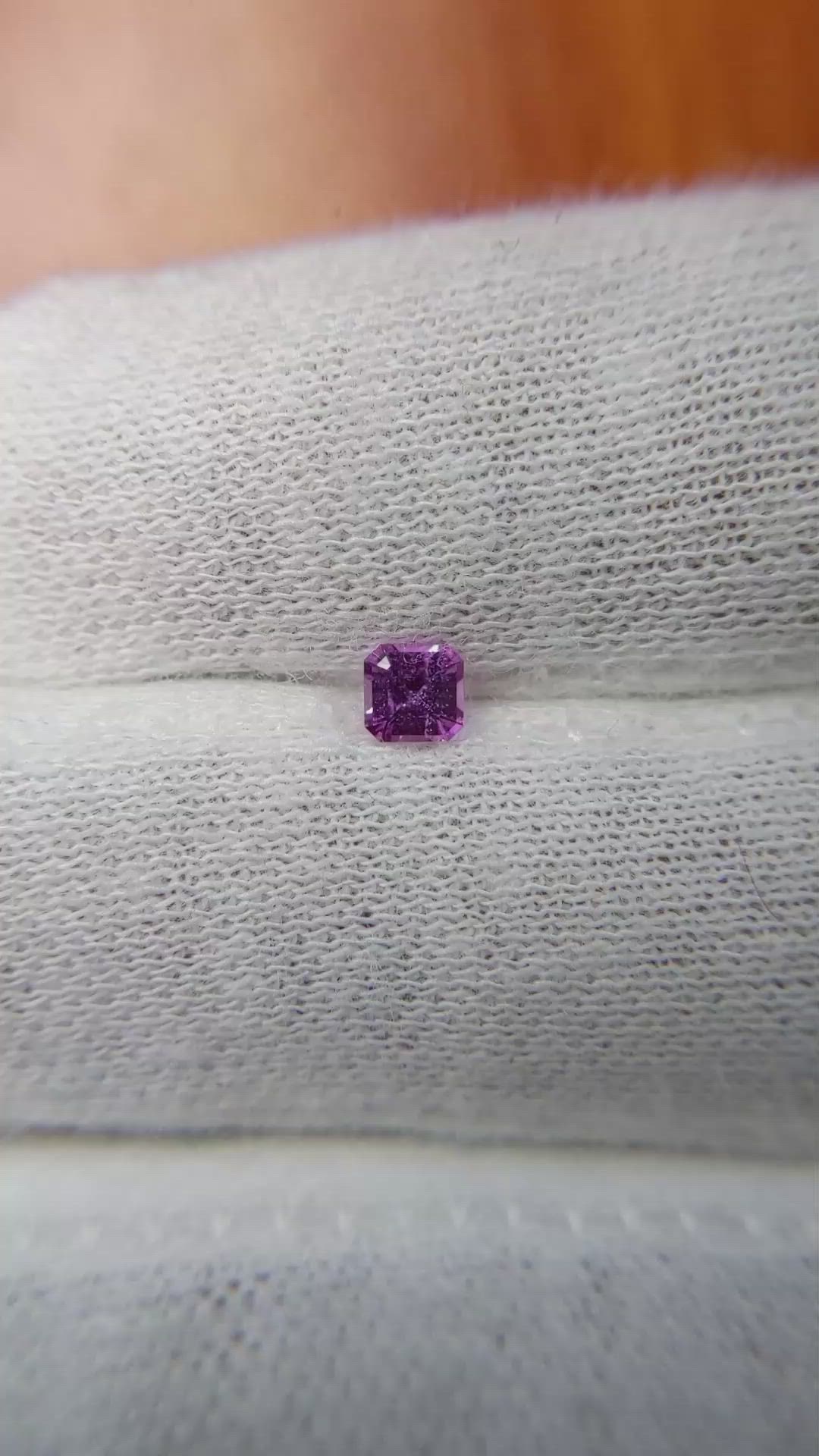0.24 Ct. Pink Sapphire from Ceylon (Sri Lanka) Size Video