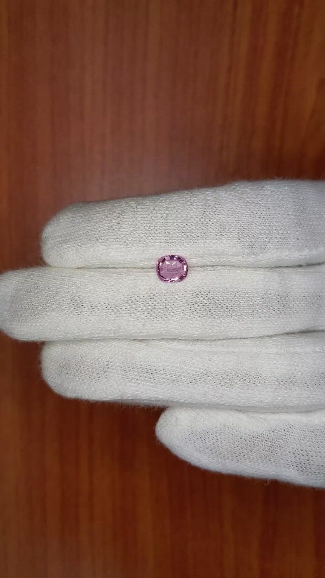 0.87 Ct. Pink Sapphire from Ceylon (Sri Lanka) Size Video