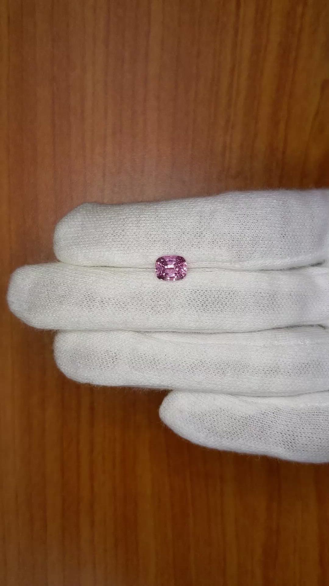 1.73 Ct. Pink Sapphire from Ceylon (Sri Lanka) Size Video