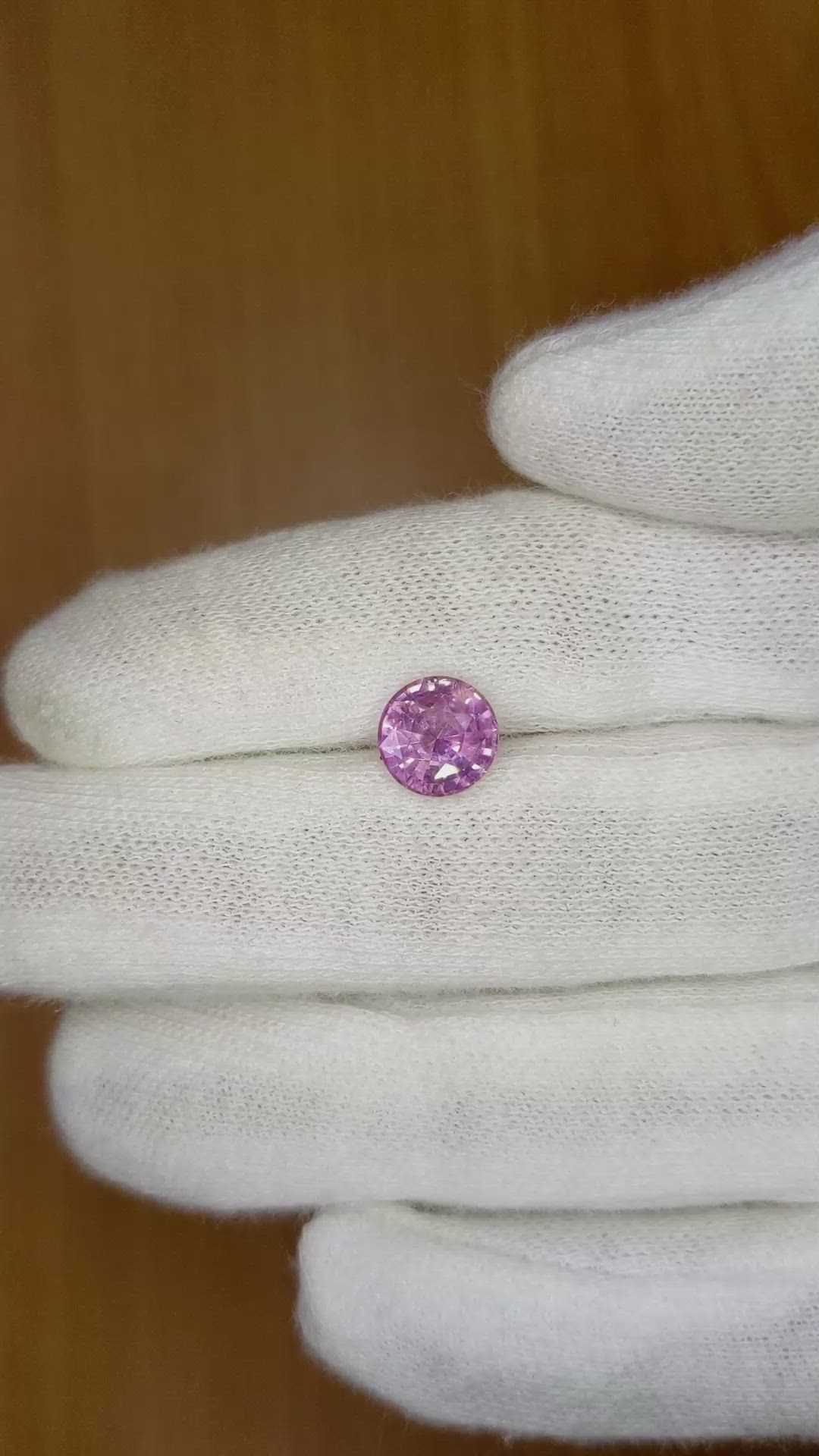 2.08 Ct. Pink Sapphire from Ceylon (Sri Lanka) Size Video