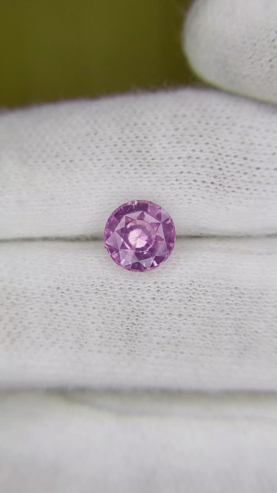 2.08 Ct. Pink Sapphire from Ceylon (Sri Lanka) Size Video