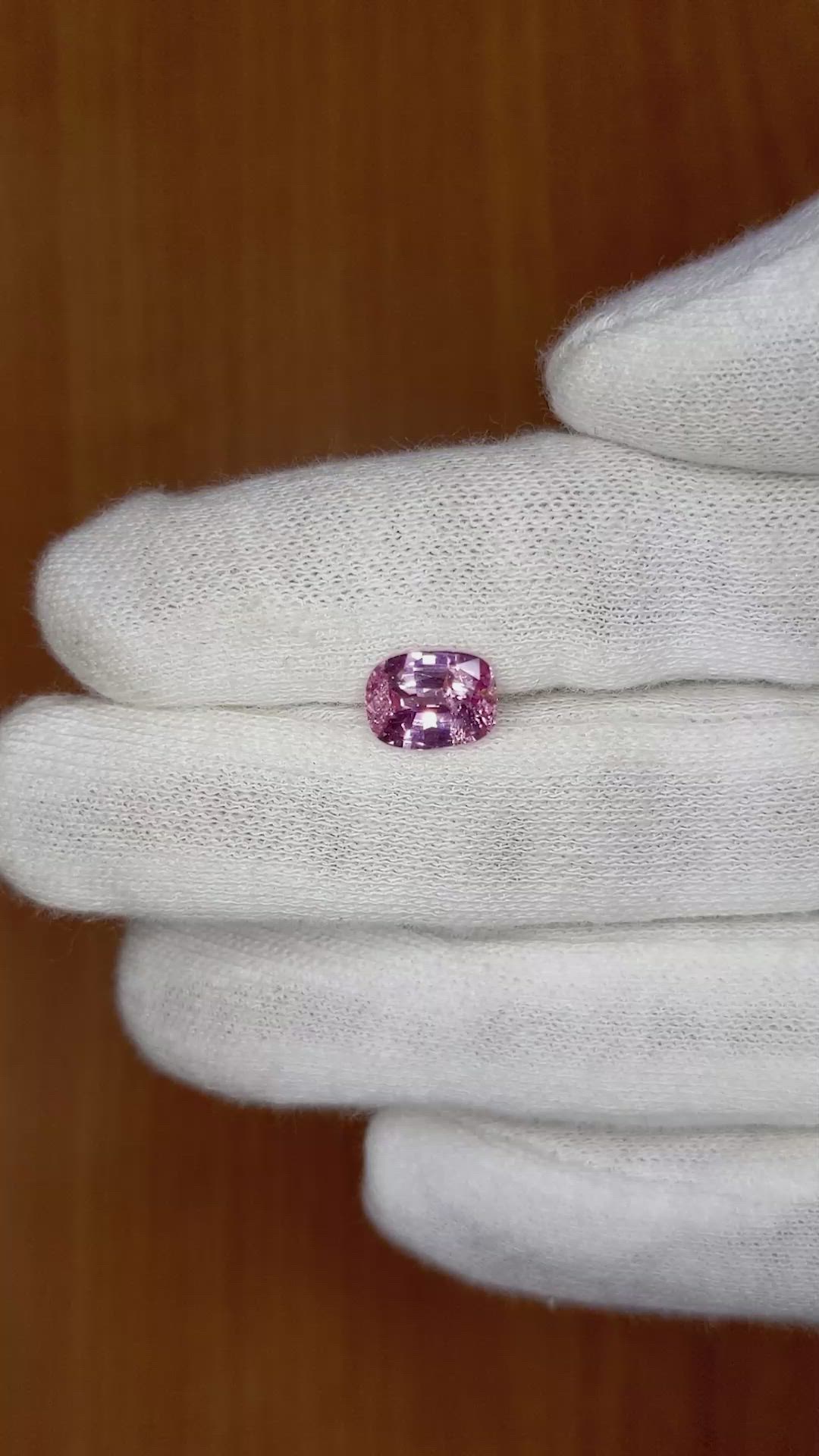 2.04 Ct. Pink Sapphire from Ceylon (Sri Lanka) Size Video