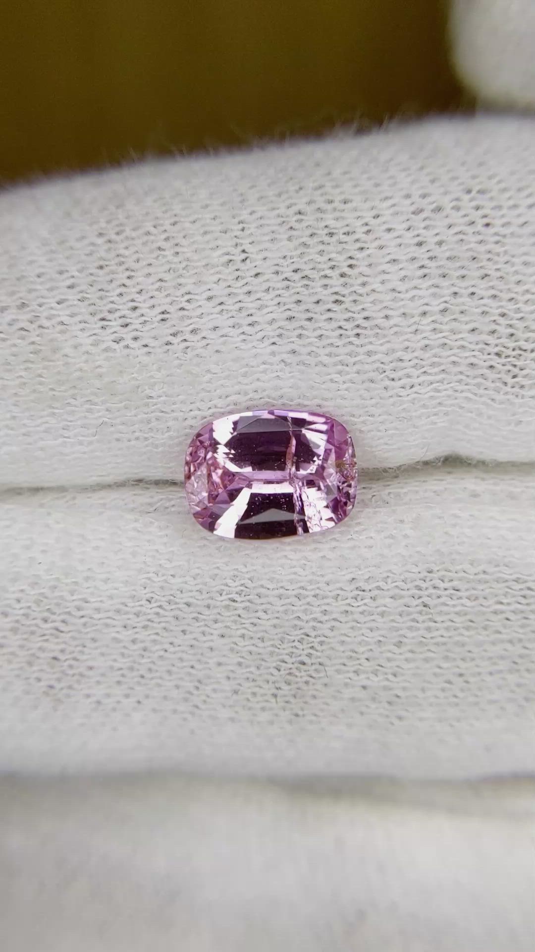 2.04 Ct. Pink Sapphire from Ceylon (Sri Lanka) Size Video