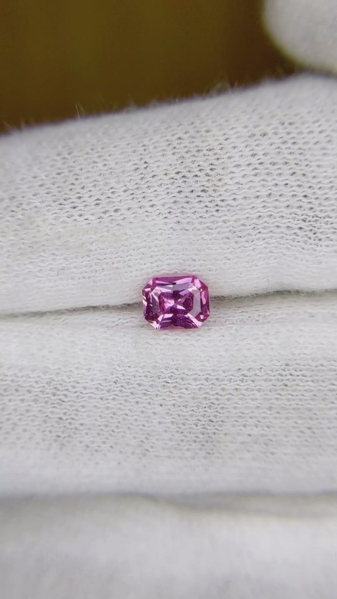 0.78 Ct. Pink Sapphire from Ceylon (Sri Lanka) Size Video