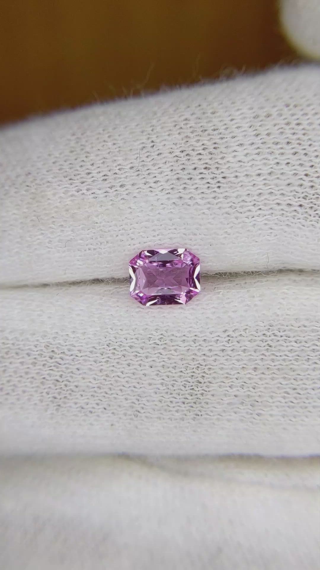 0.83 Ct. Pink Sapphire from Ceylon (Sri Lanka) Size Video