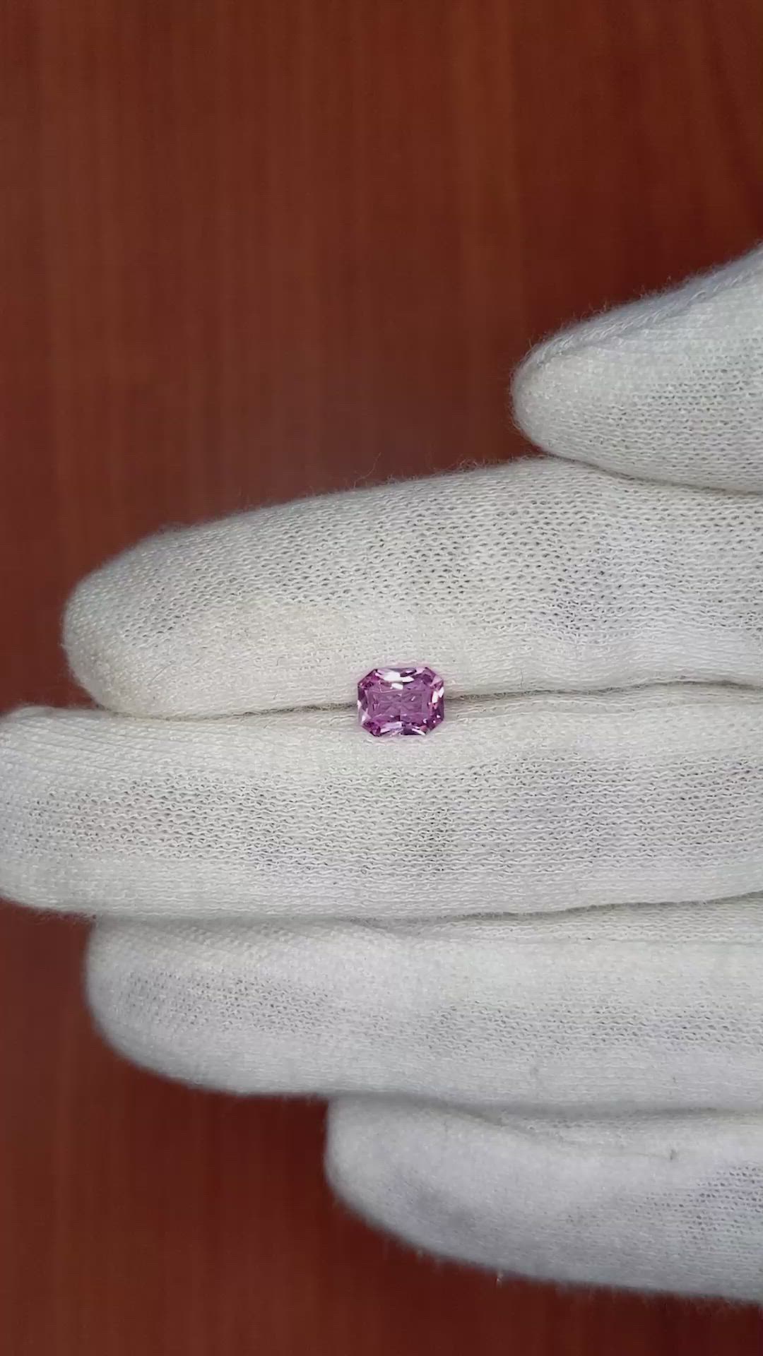 0.83 Ct. Pink Sapphire from Ceylon (Sri Lanka) Size Video