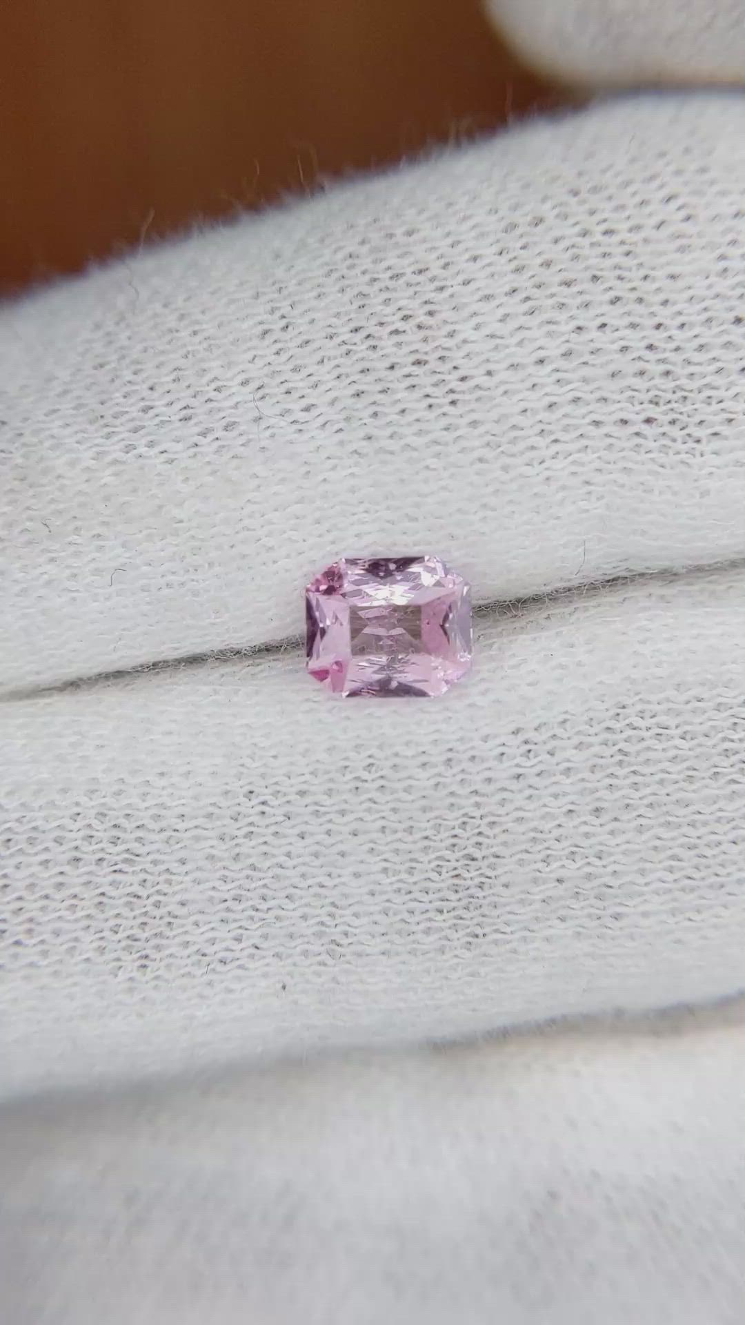 0.85 Ct. Pink Sapphire from Ceylon (Sri Lanka) Size Video