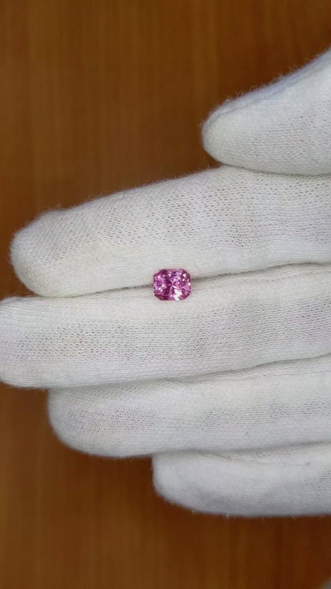 0.94 Ct. Pink Sapphire from Ceylon (Sri Lanka) Size Video