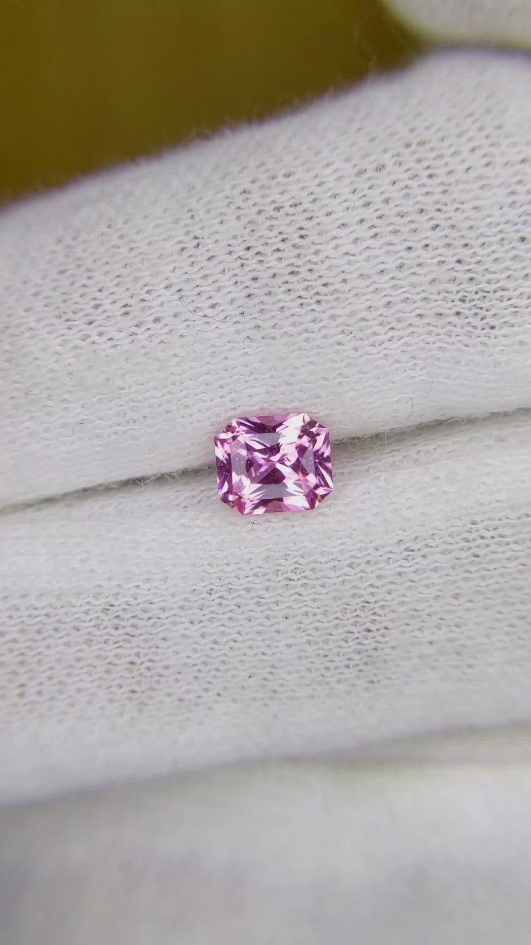 0.94 Ct. Pink Sapphire from Ceylon (Sri Lanka) Size Video