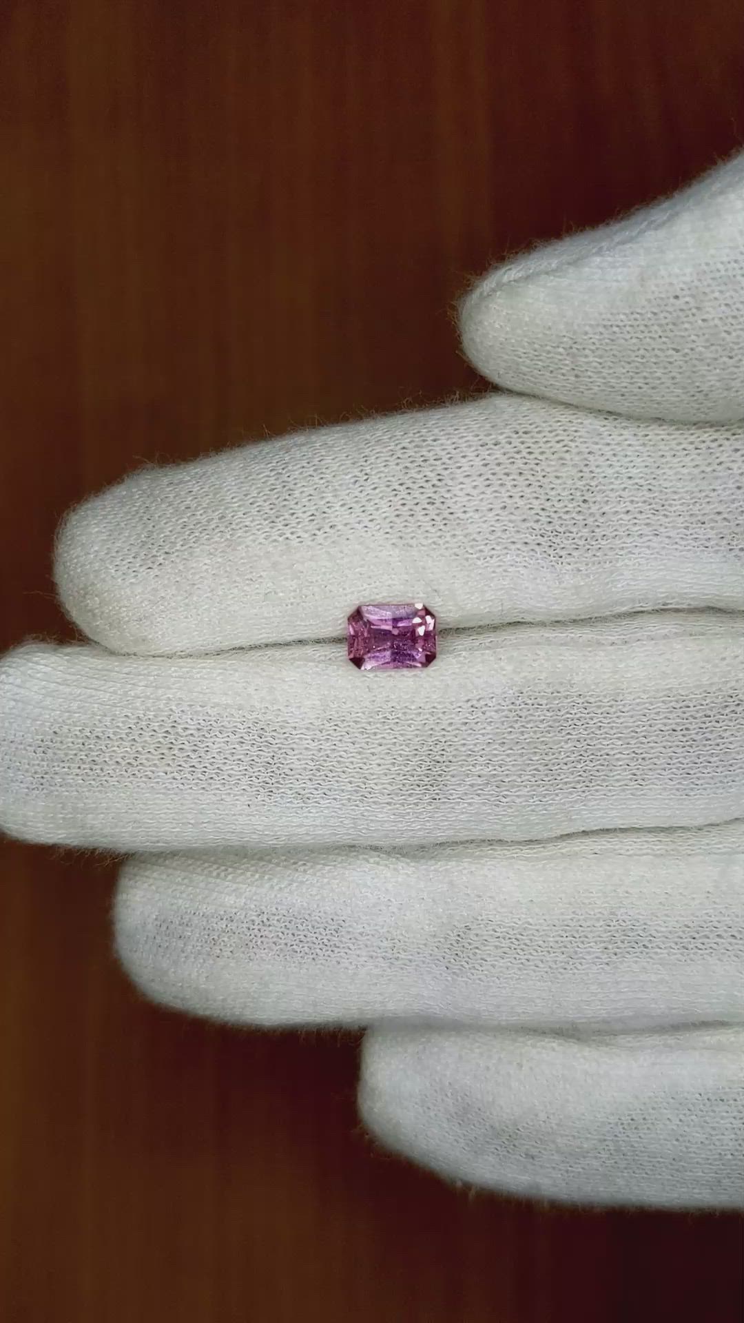 0.99 Ct. Pink Sapphire from Ceylon (Sri Lanka) Size Video