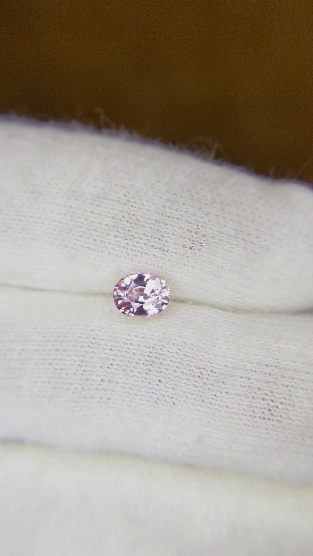 0.59 Ct. Pink Sapphire from Ceylon (Sri Lanka) Size Video