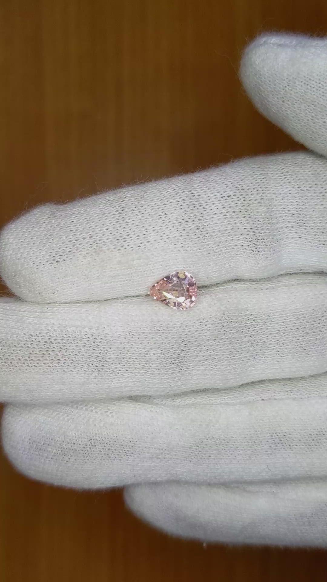 1.16 Ct. Pink Sapphire from Ceylon (Sri Lanka) Size Video