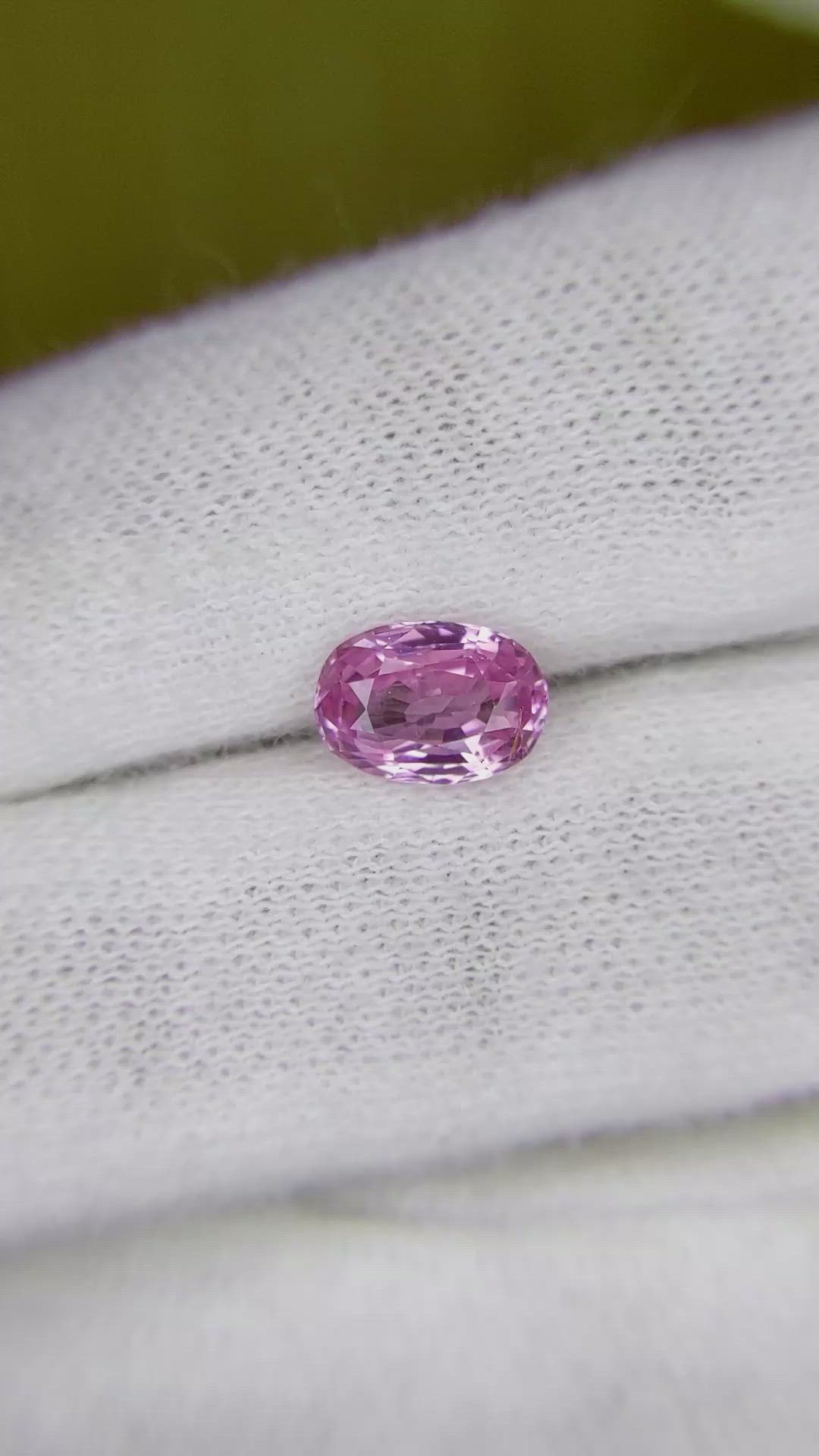 1.87 Ct. Pink Sapphire from Ceylon (Sri Lanka) Size Video