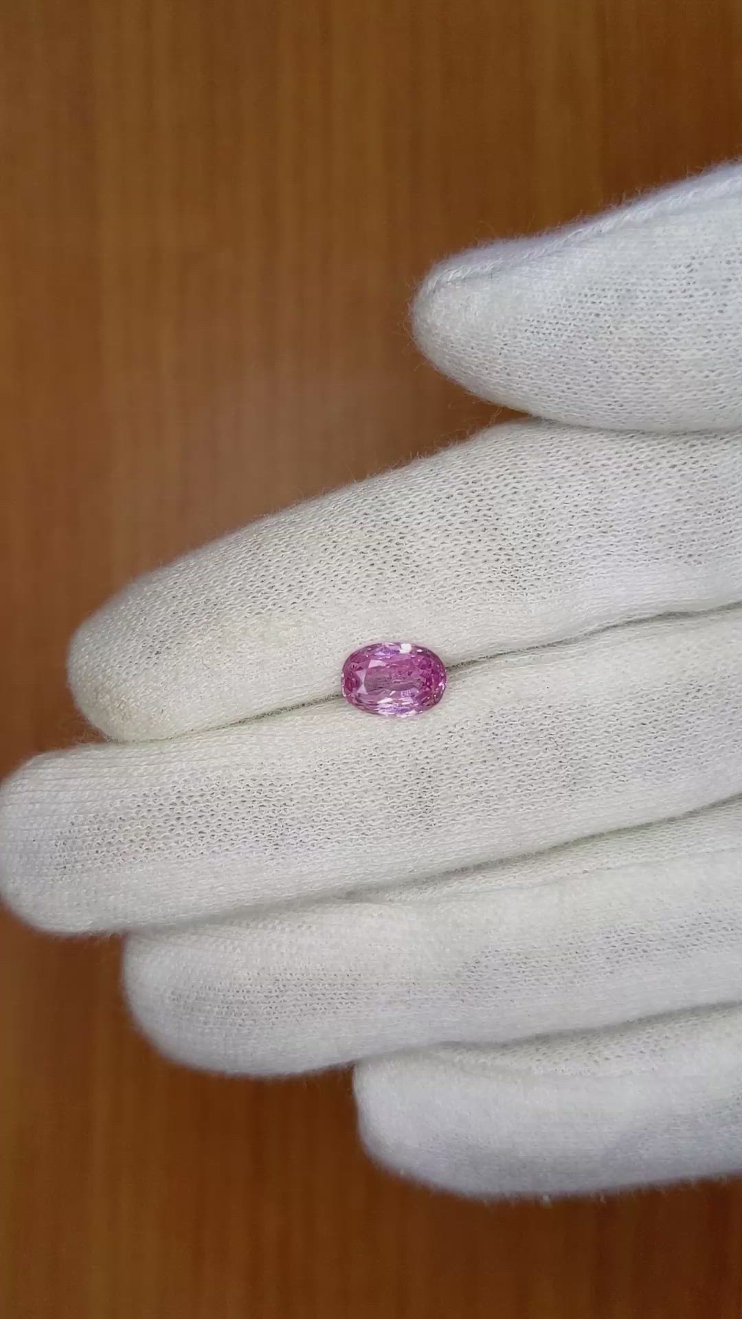 1.87 Ct. Pink Sapphire from Ceylon (Sri Lanka) Size Video