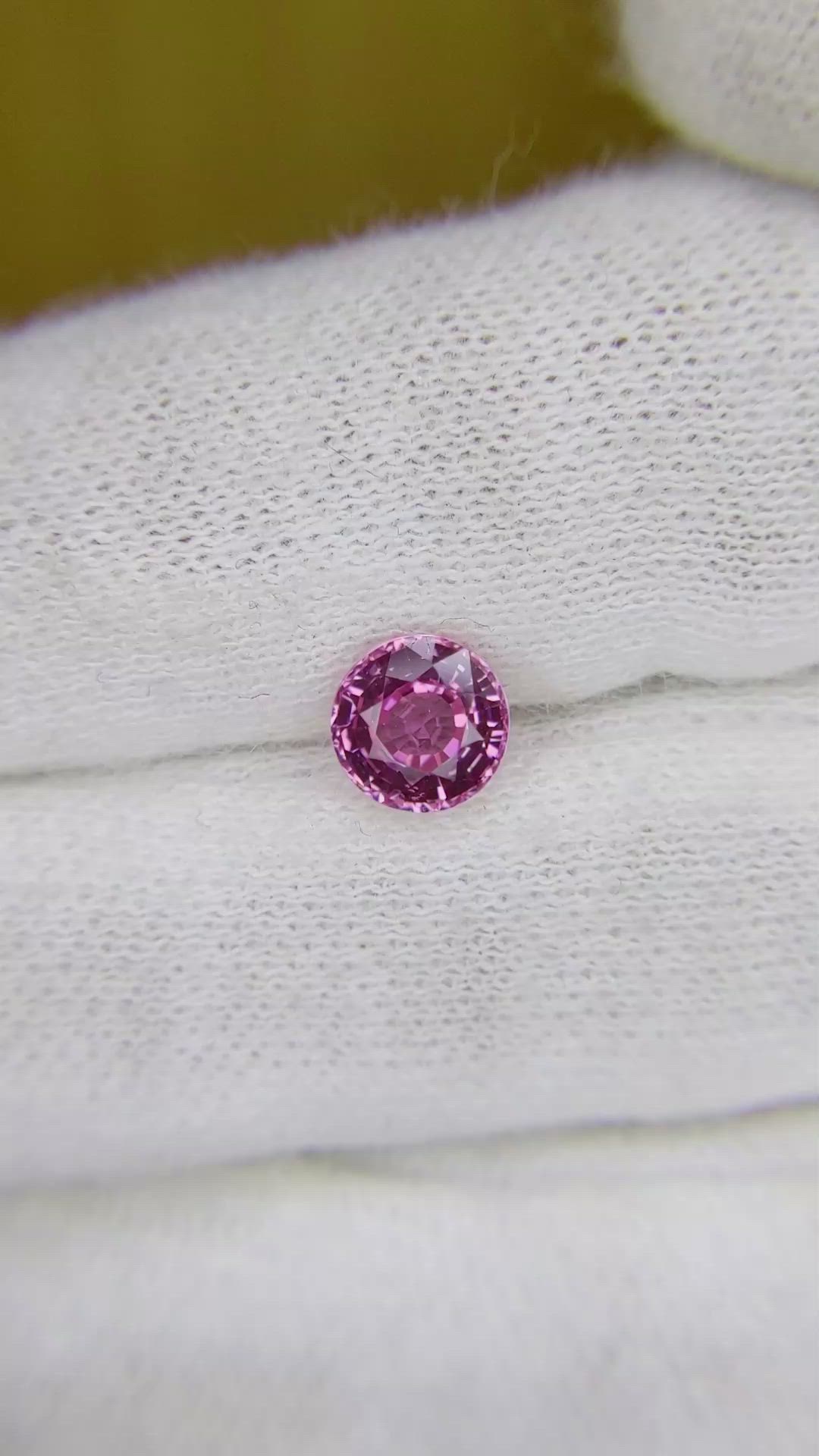 1.29 Ct. Pink Sapphire from Ceylon (Sri Lanka) Size Video