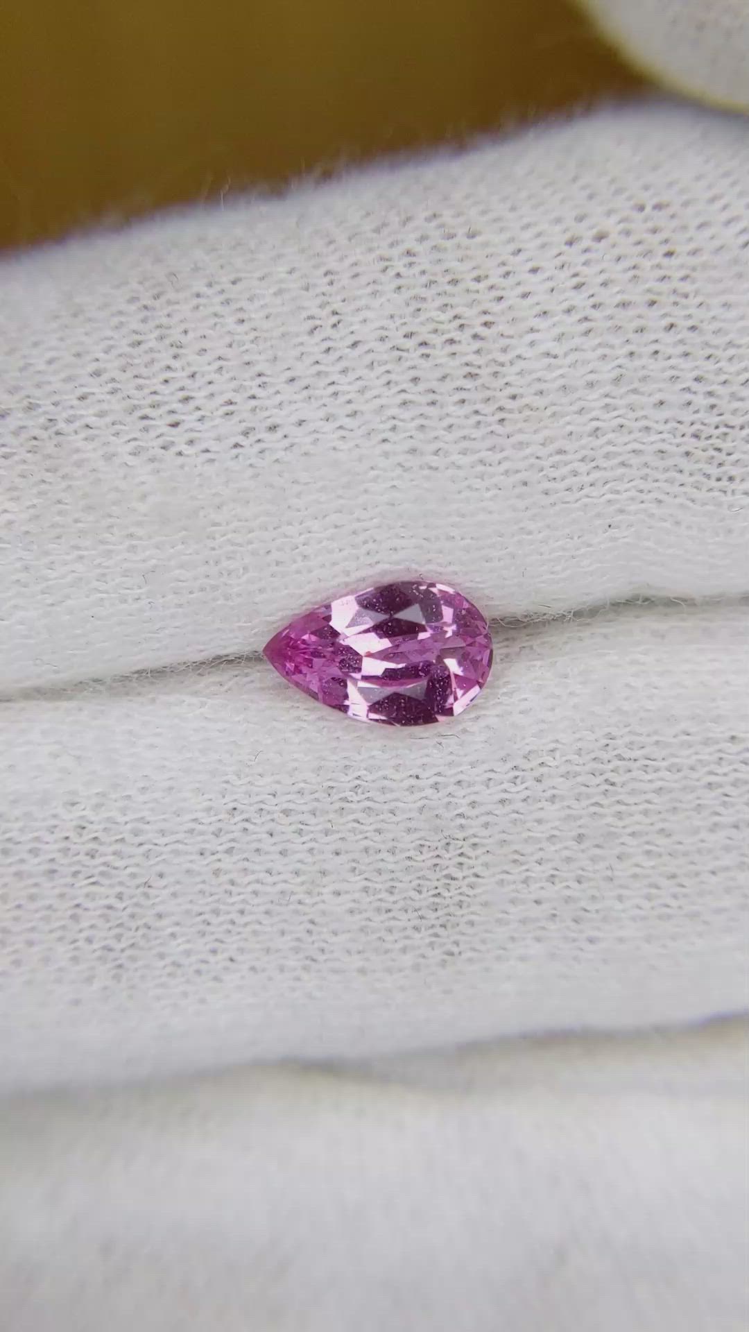 1.26 Ct. Pink Sapphire from Ceylon (Sri Lanka) Size Video