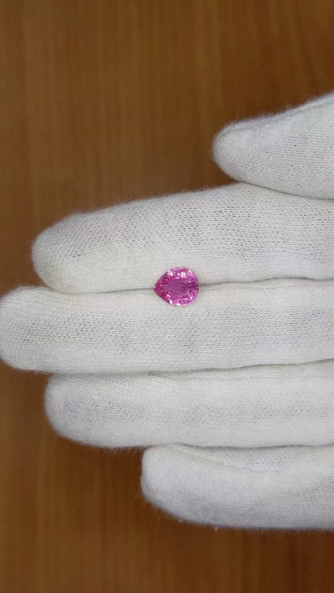 1.75 Ct. Pink Sapphire from Ceylon (Sri Lanka) Size Video