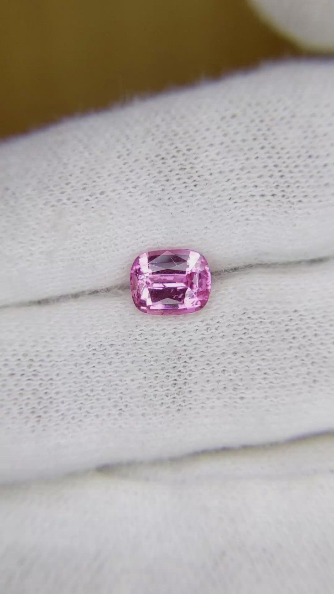 1.43 Ct. Pink Sapphire from Ceylon (Sri Lanka) Size Video