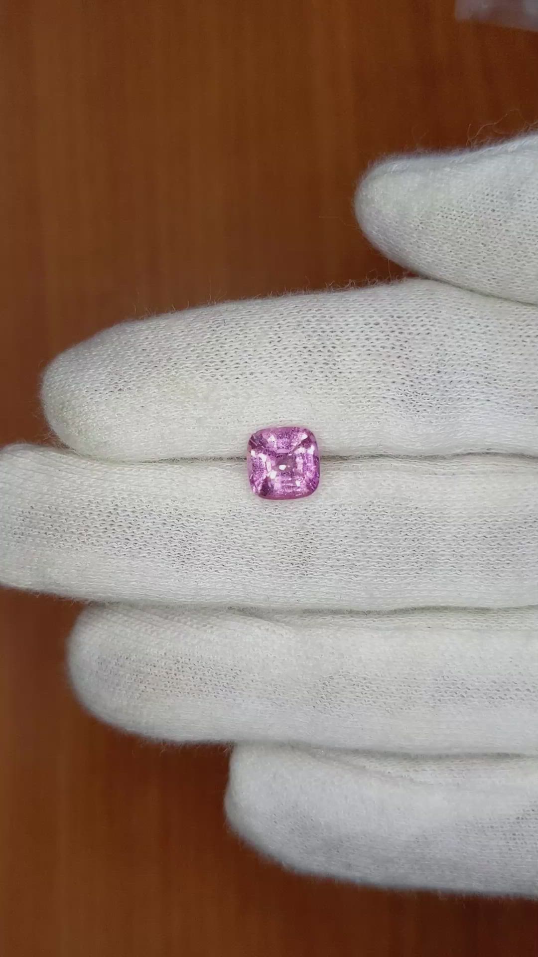 2.06 Ct. Pink Sapphire from Ceylon (Sri Lanka) Size Video