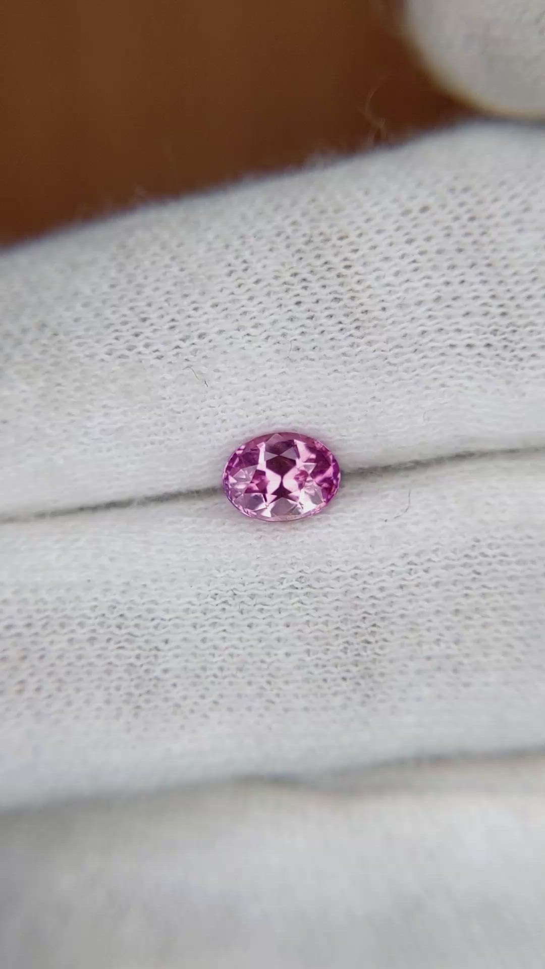 0.94 Ct. Pink Sapphire from Ceylon (Sri Lanka) Size Video