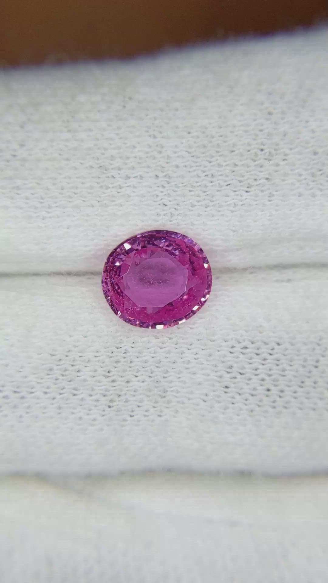 1.54 Ct. Pink Sapphire from Ceylon (Sri Lanka) Size Video