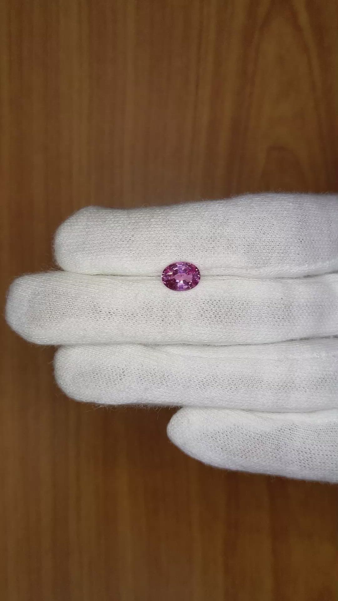 1.68 Ct. Pink Sapphire from Ceylon (Sri Lanka) Size Video