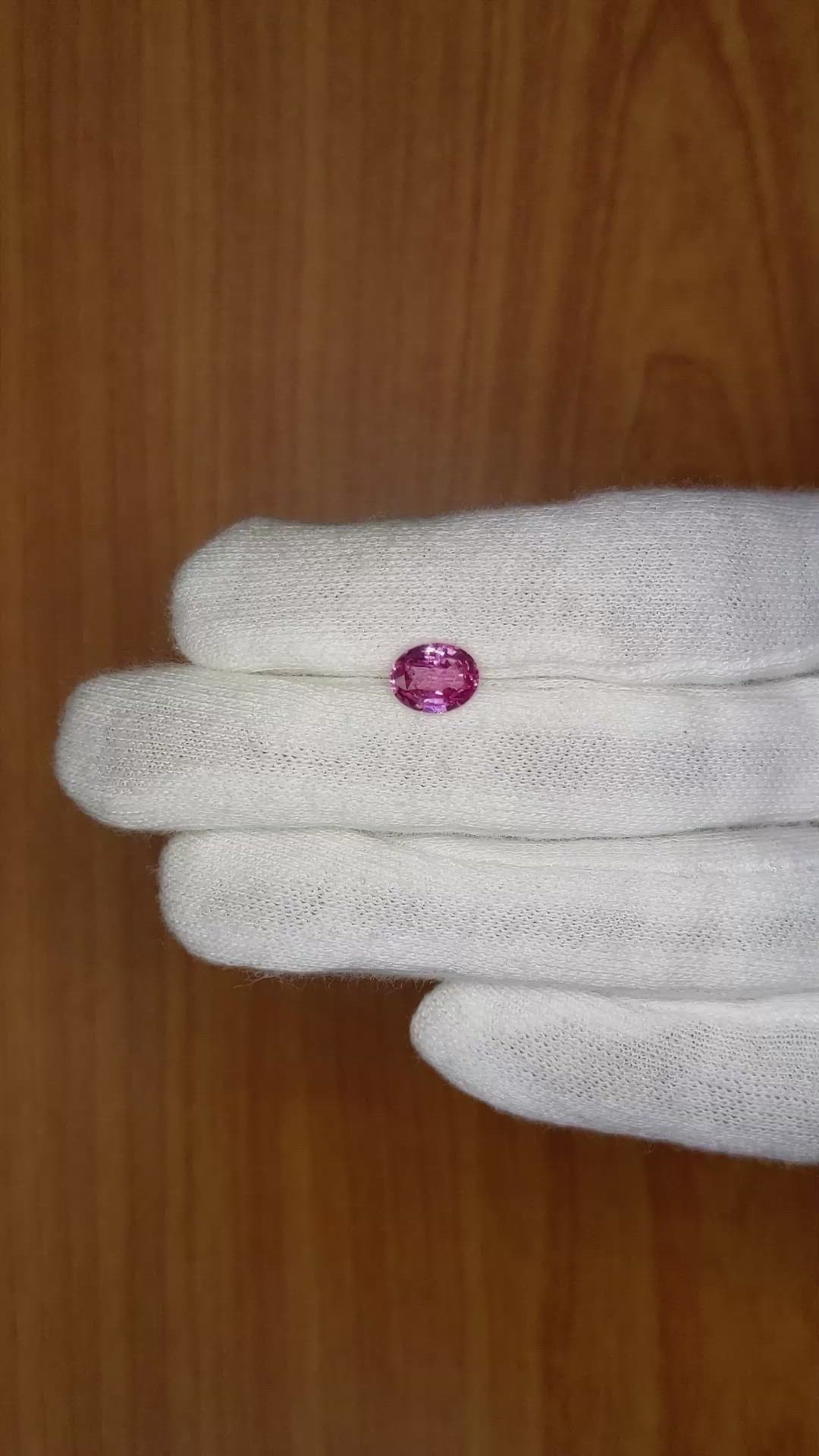 2.03 Ct. Pink Sapphire from Ceylon (Sri Lanka) Size Video